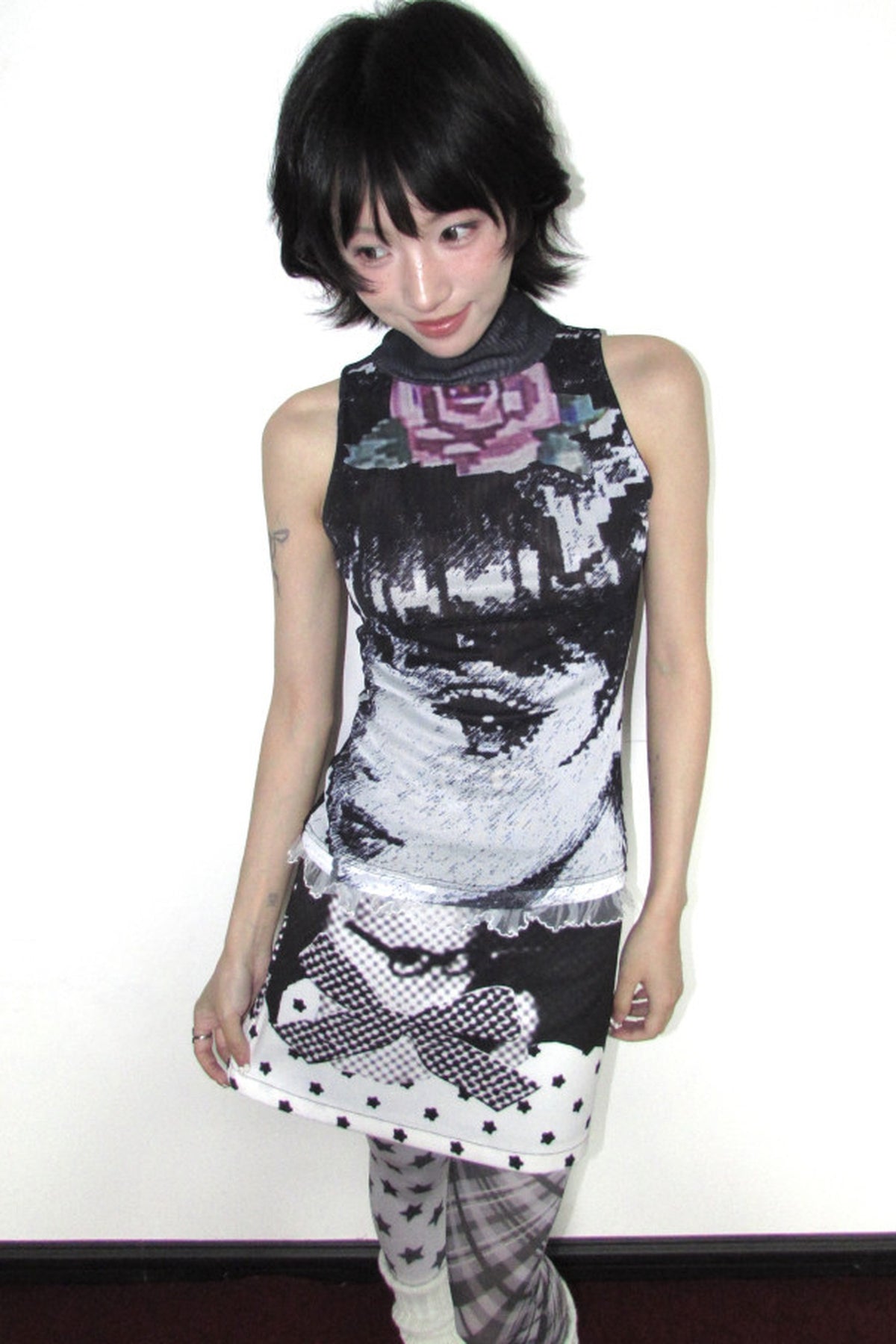 Cat Star Polka Dot Skirt