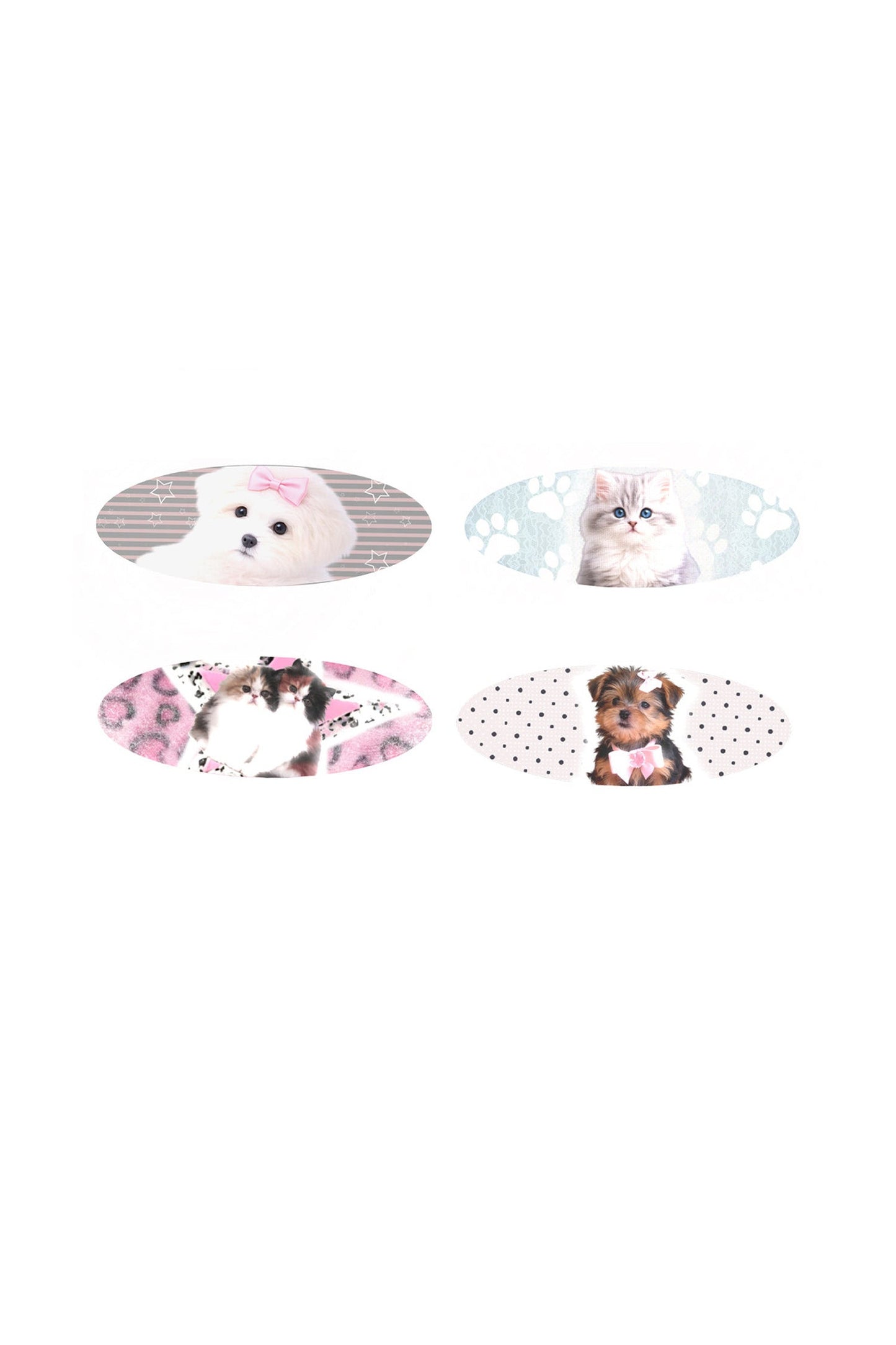 Pet Series Animal Print Hair Clips