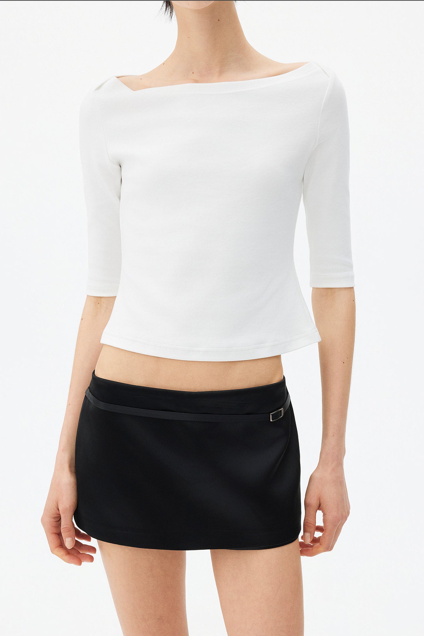 Boat Neck Knit Top