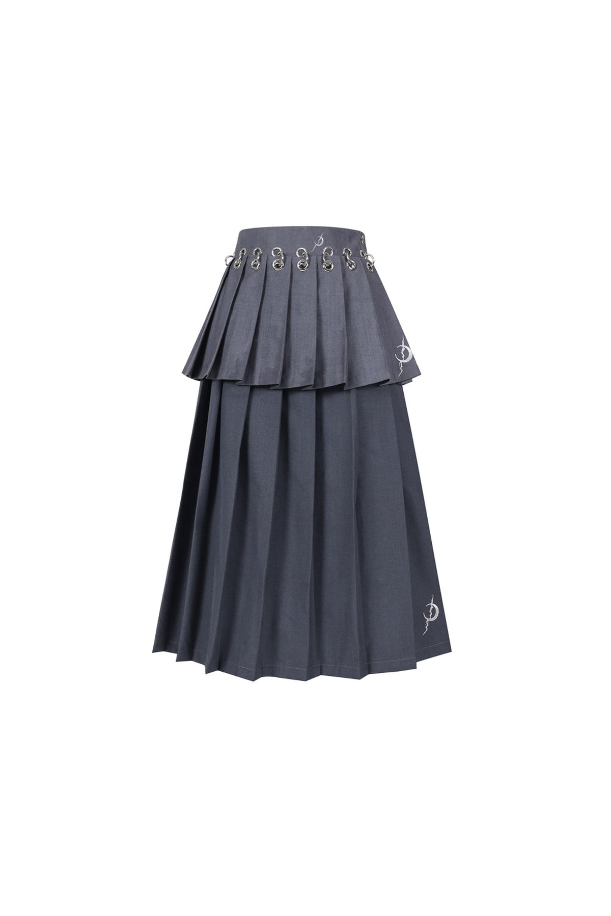 Detachable Ring Pleated Skirt
