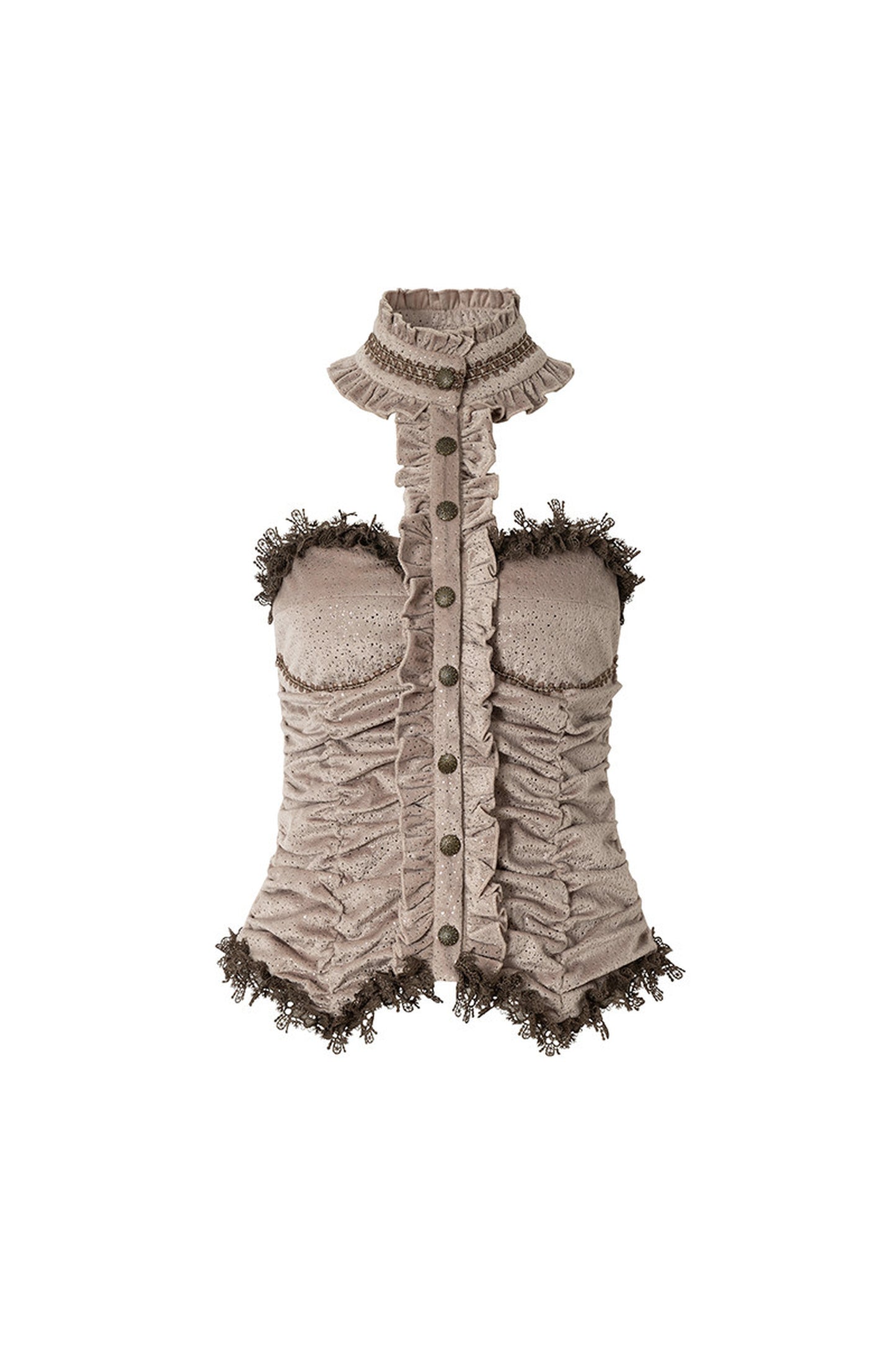 Baroque Velvet Lace Top