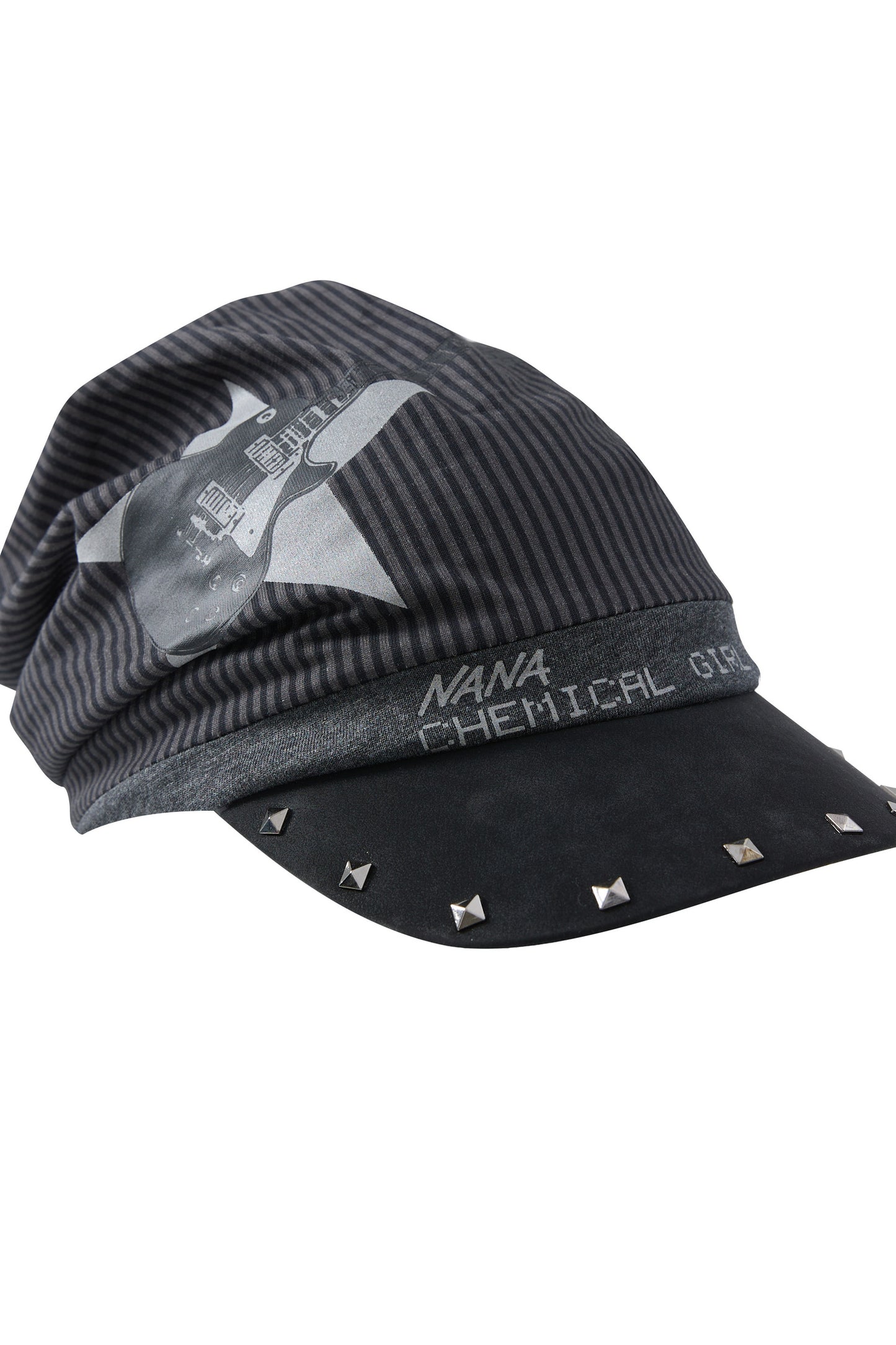 Color-Blocked Pinstripe Beanie Cap