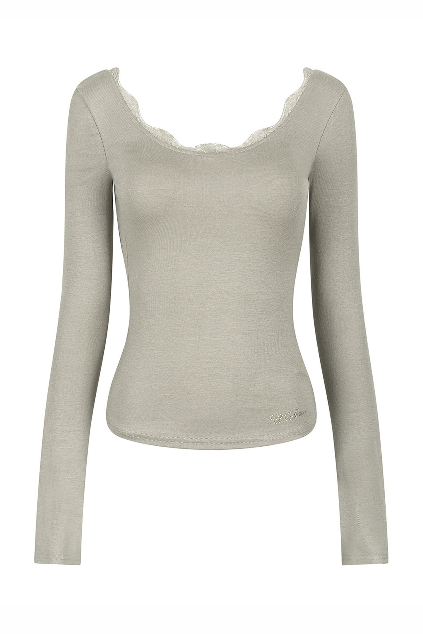 Open Back Long Sleeve Rayon Top