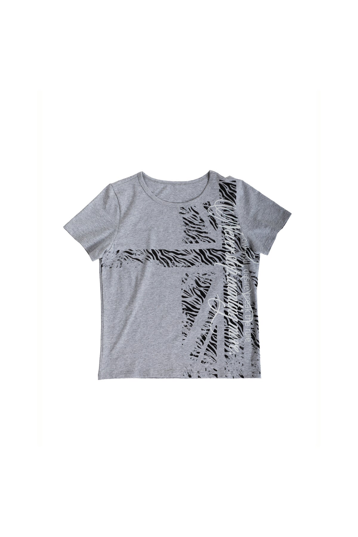 Schmal geschnittenes T-Shirt mit Zebraprint