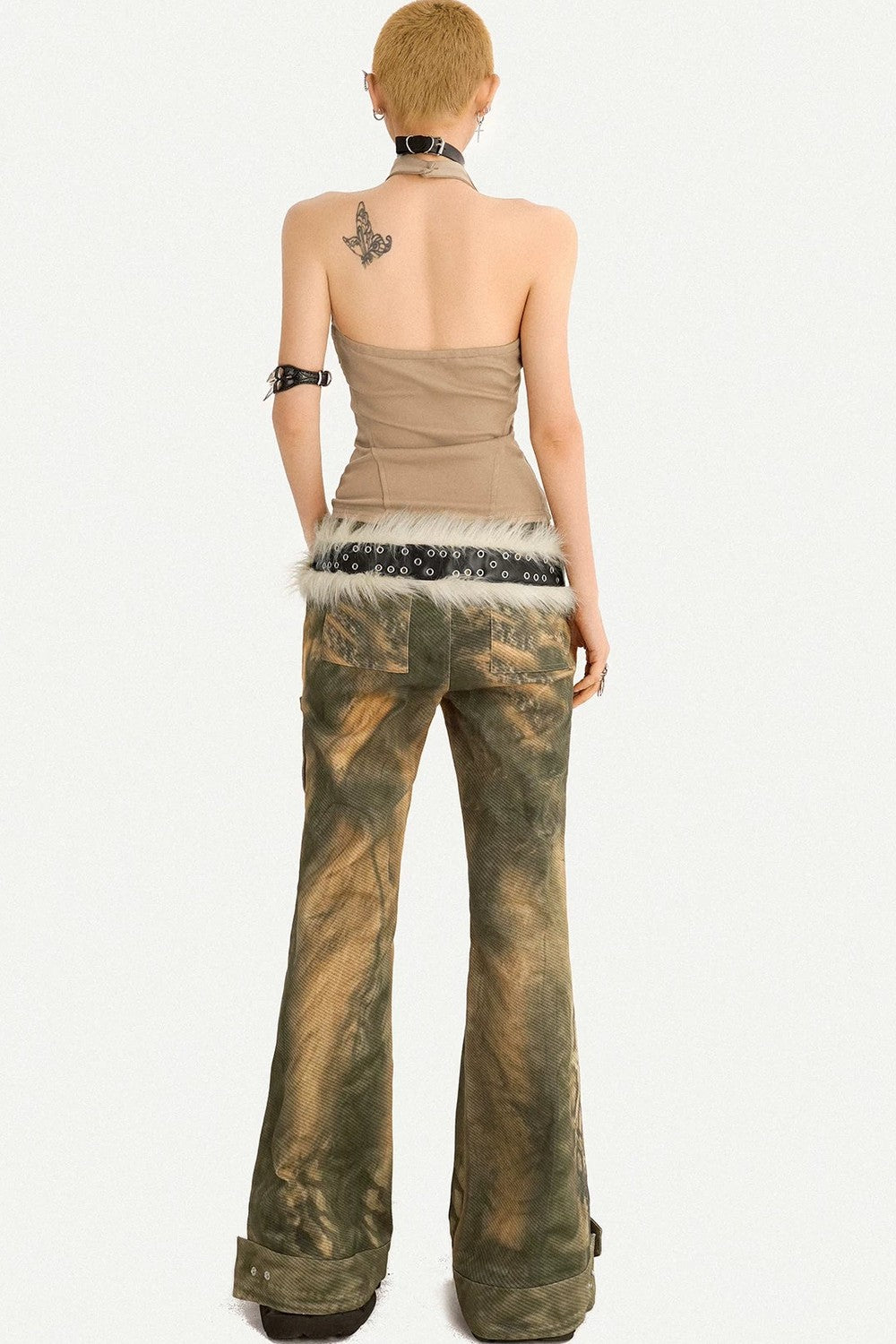Lapel Zipper Sleeveless Vest
