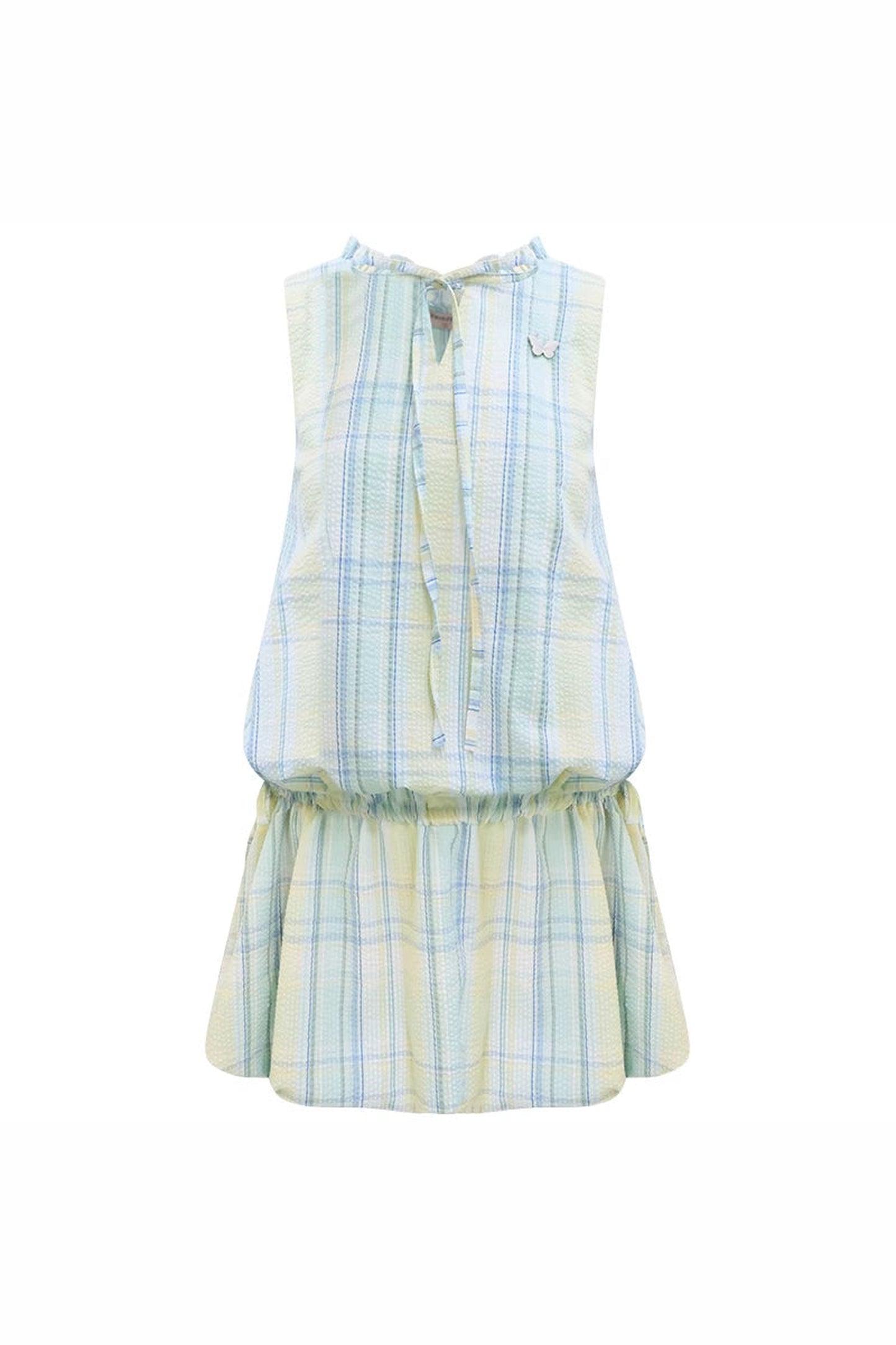 Mint Green Plaid Dress