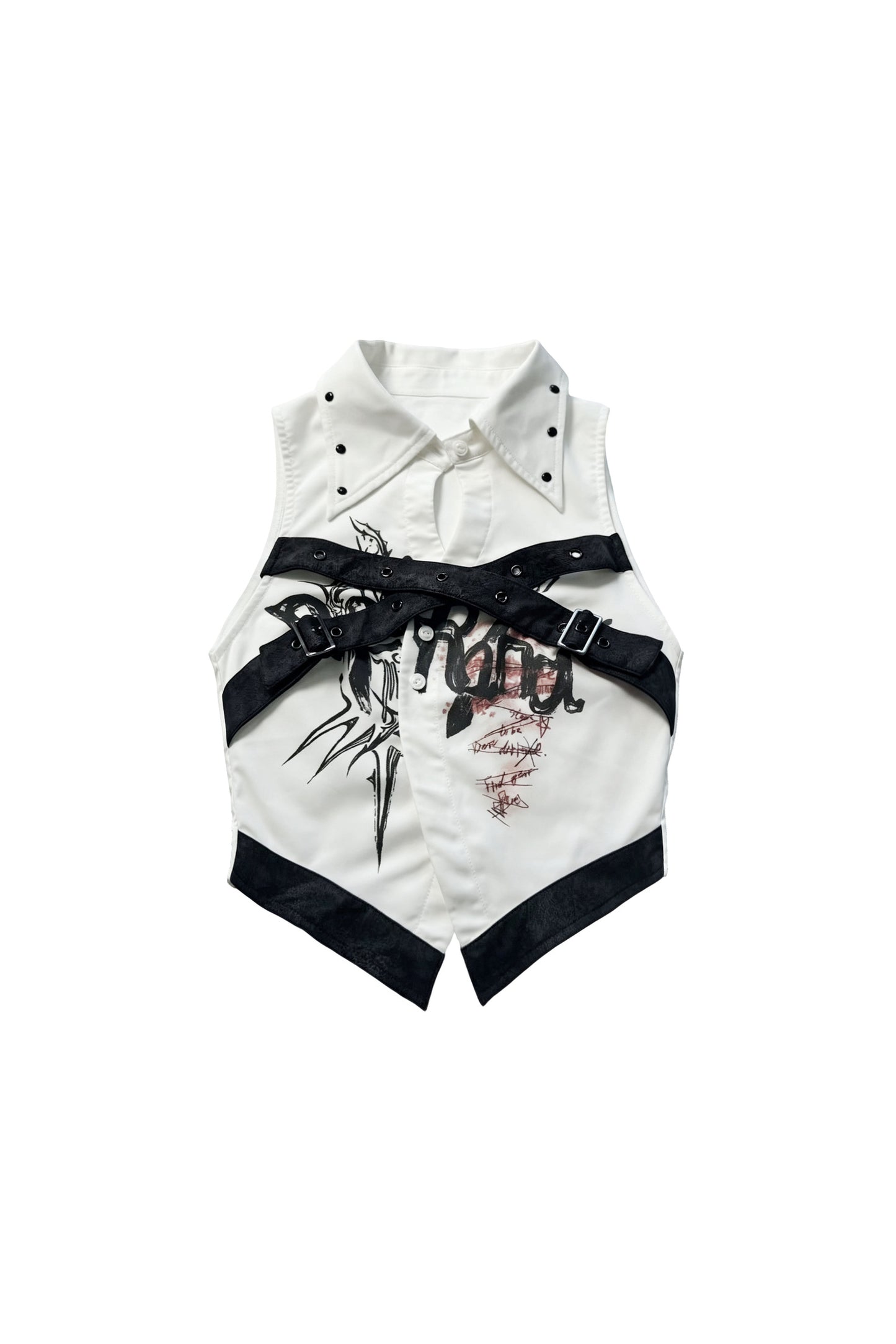 Yaya Print Patchwork Vest