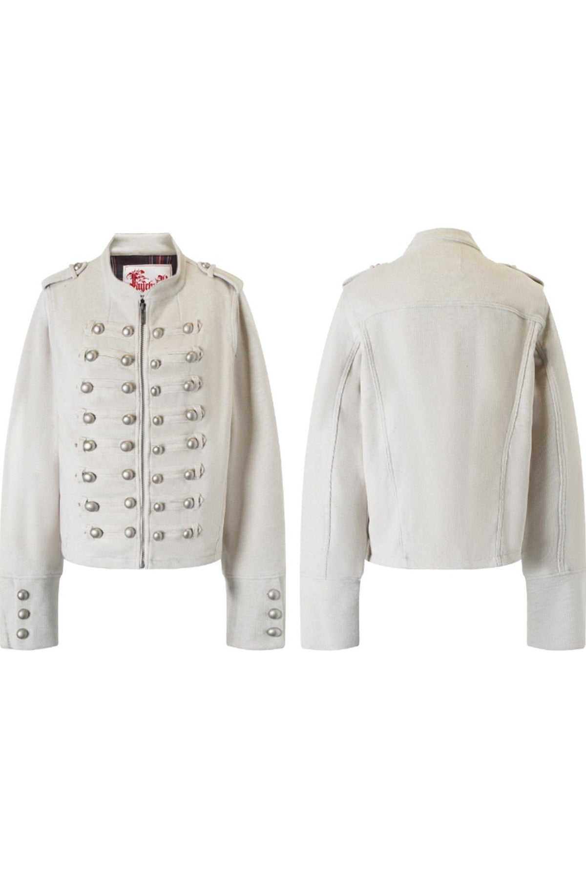 Metal Decorated Shoulder Pad Jacket Set-Up