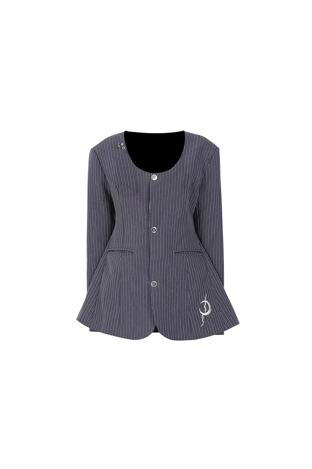 Y2K Pinstripe Blazer Dress