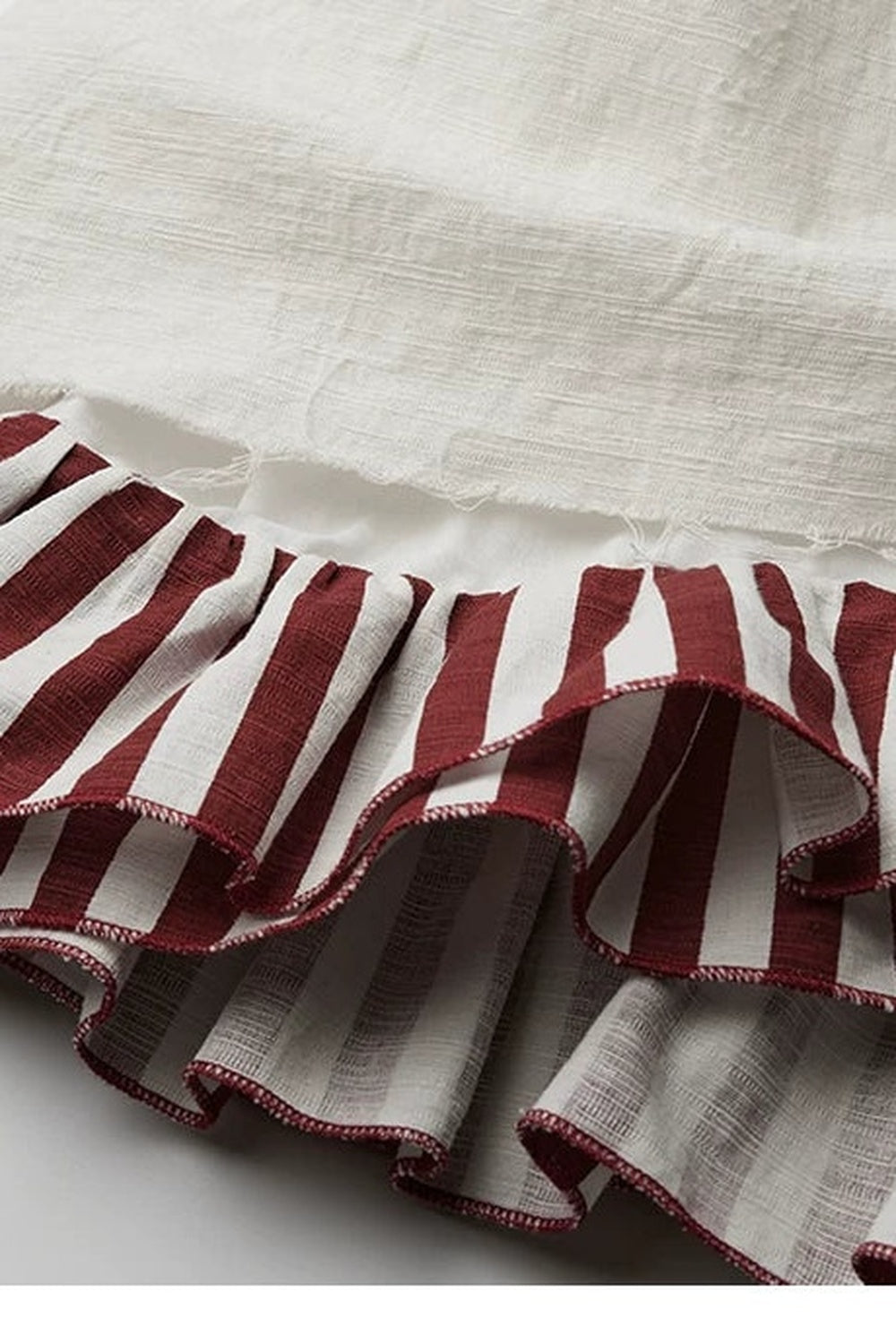 Quirky Clown-Style Red White Striped Shirt