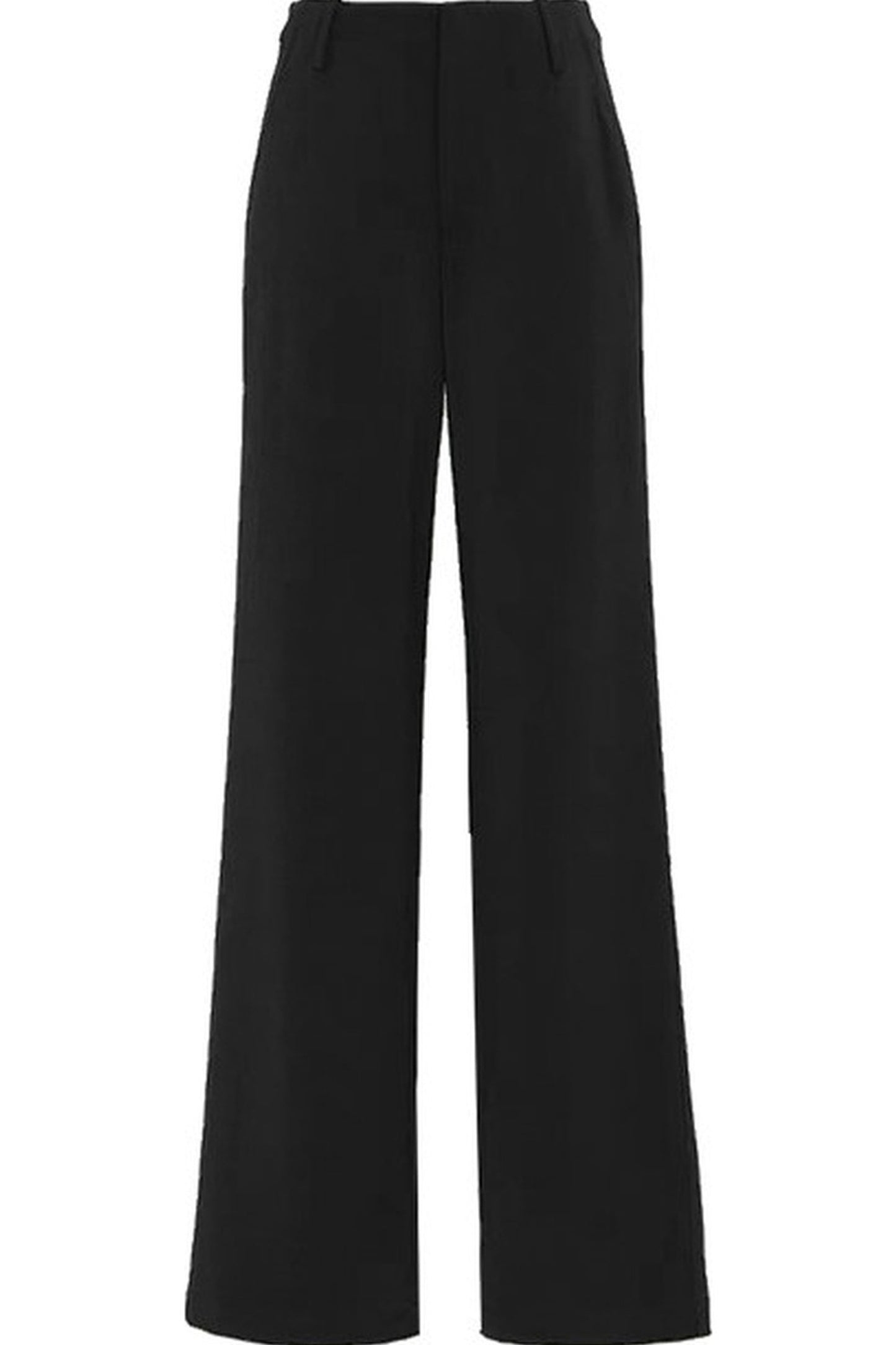Straight-Leg Floor-Length Suit Pants