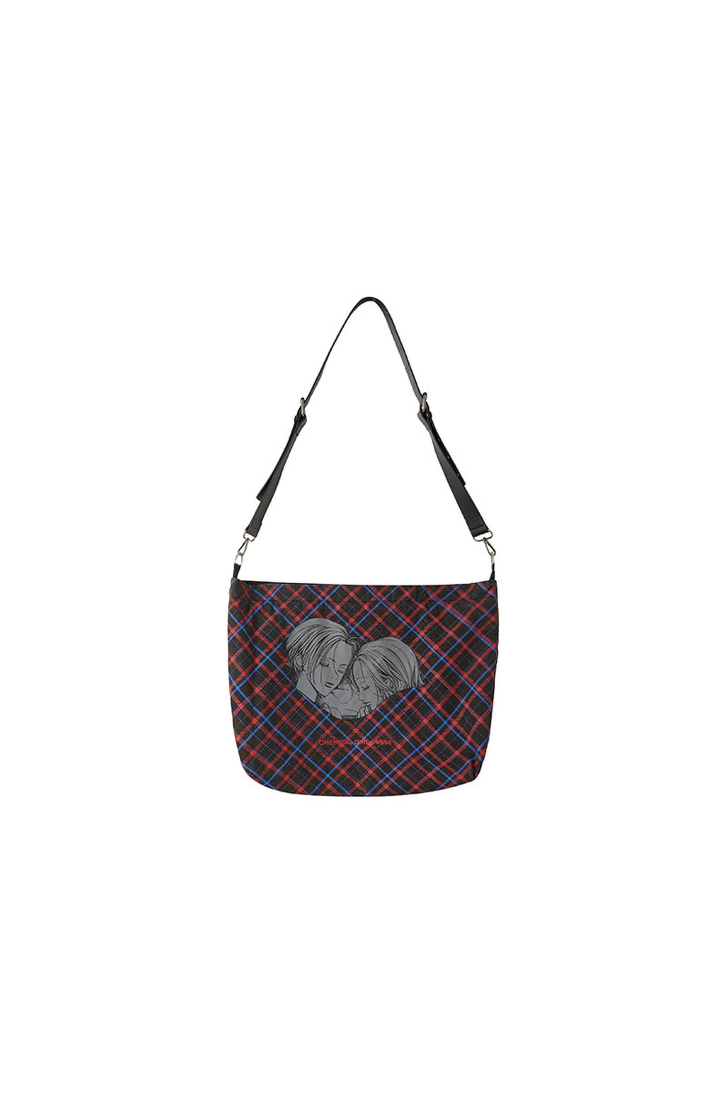 Retro Checkered Leather Canvas Bag
