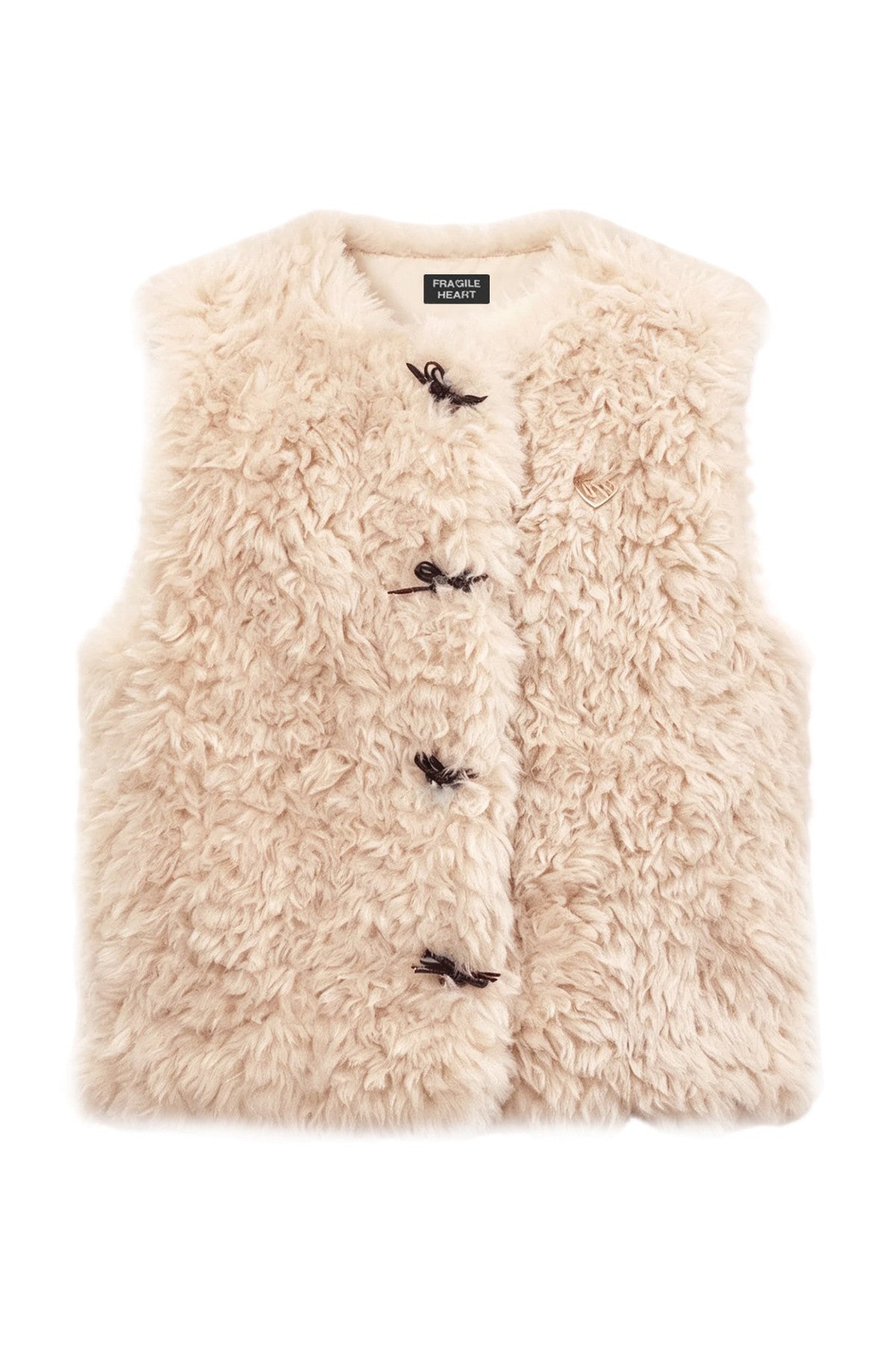 Warm Furry Lamb Wool Vest