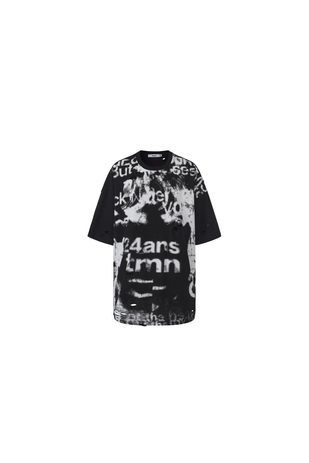 Laser Burned Floral Short Sleeve Top