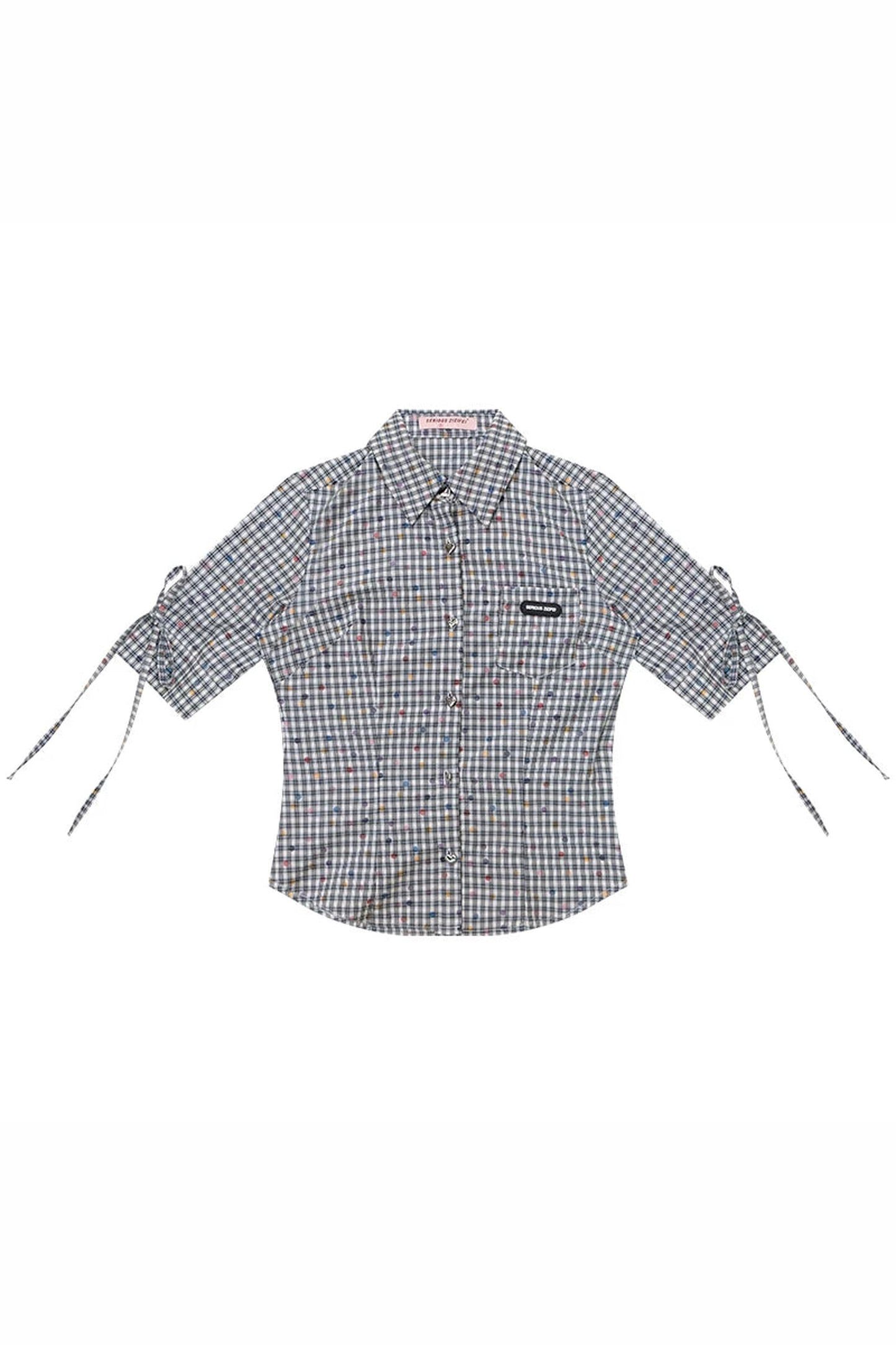 Retro Plaid Summer Blouse