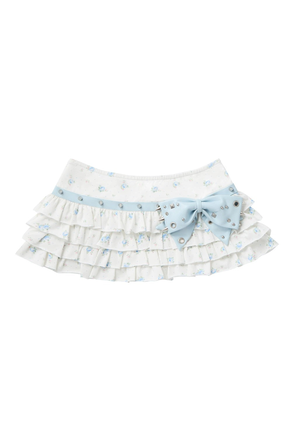 Rivet Bow Floral Cake Dress