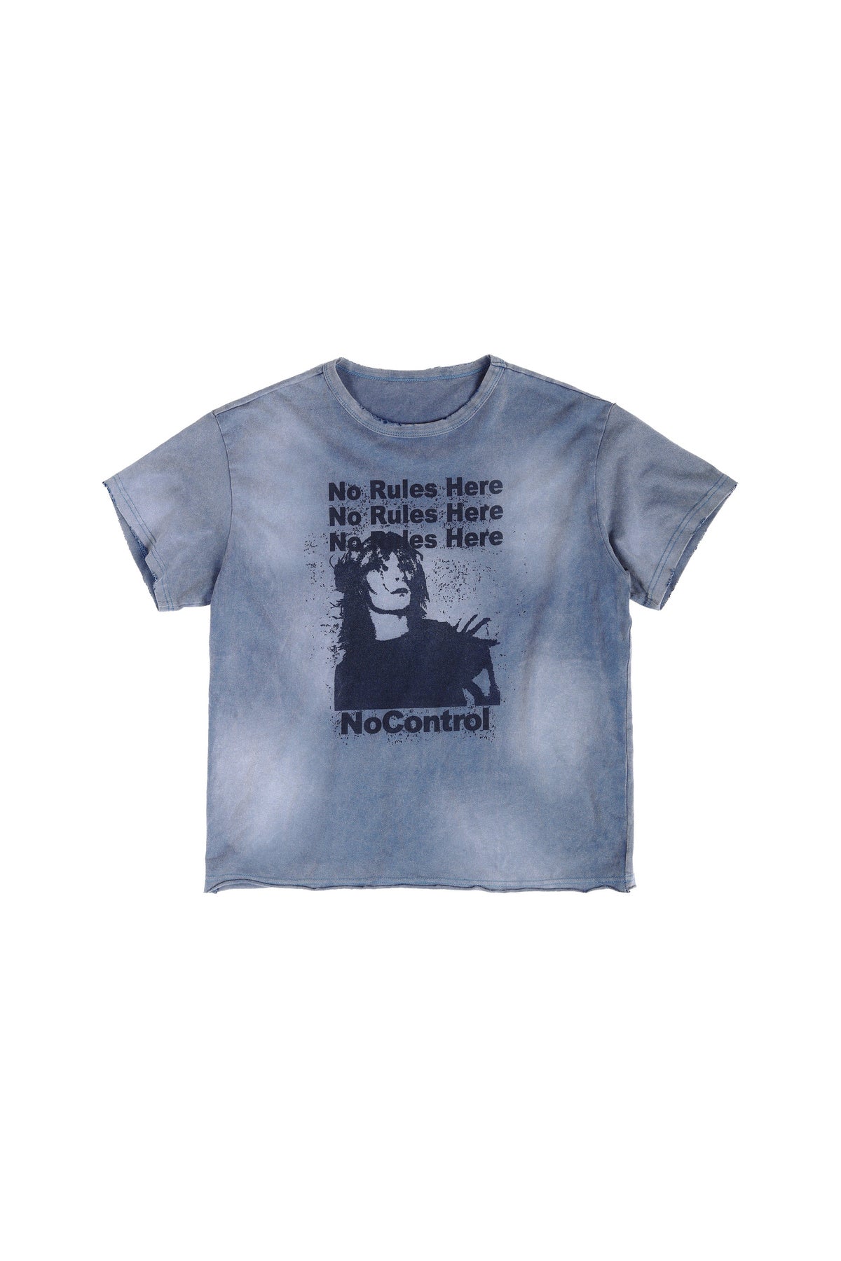 T-shirt vintage effetto consumato con stampa