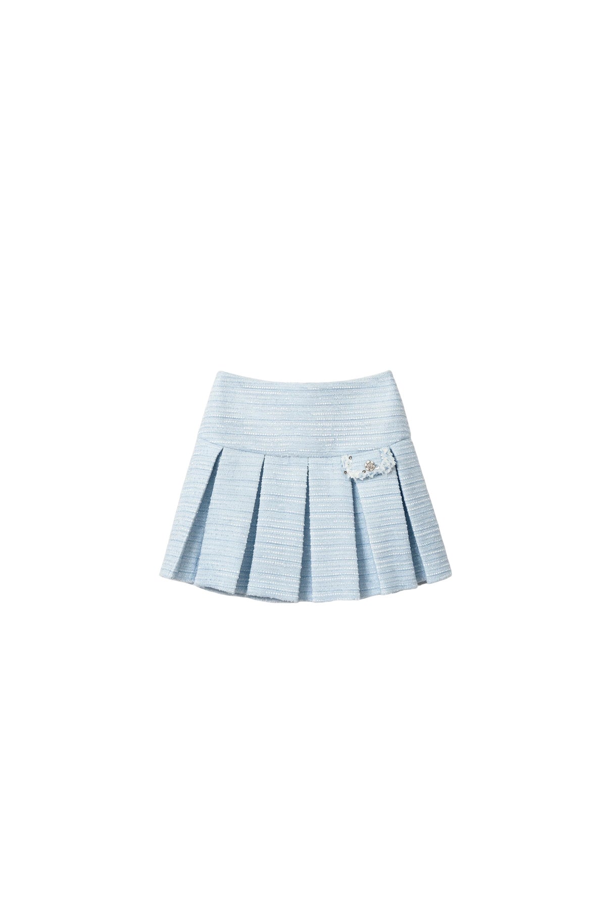 Beaded Tweed Jacket and Pleated Skirt Set