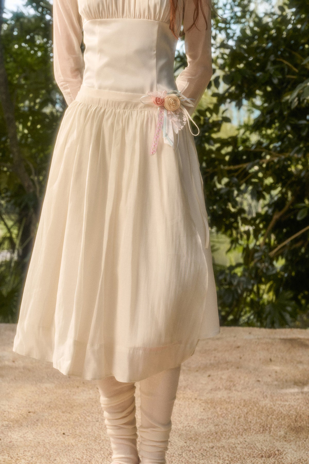 Satin Tencel Lapel Dress Set-Up