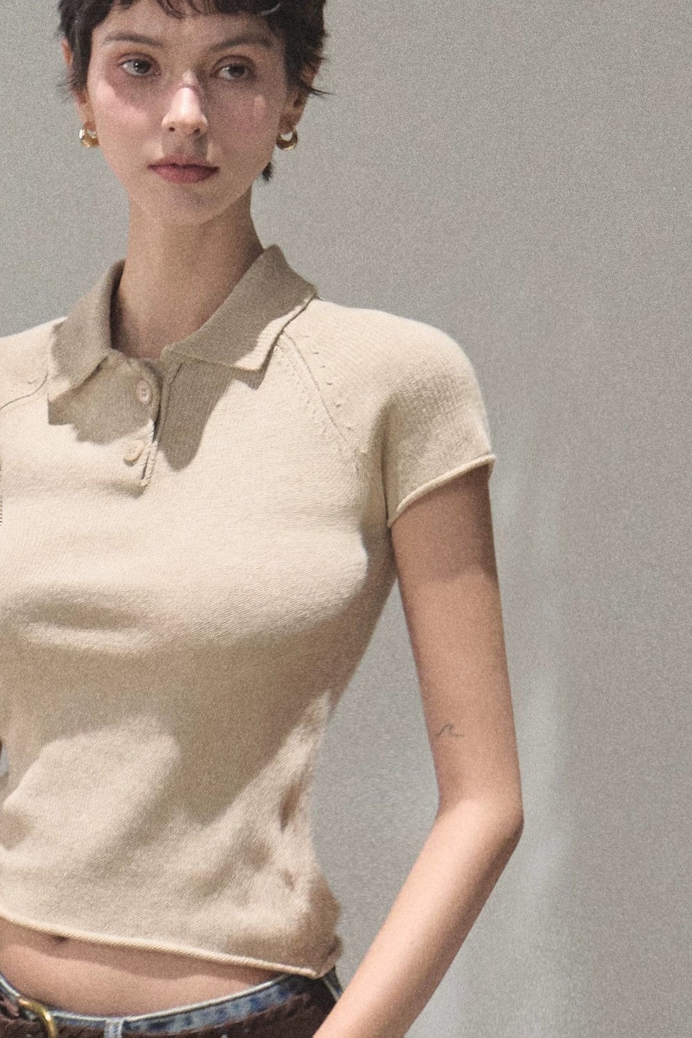 Old Money Linen Polo Top