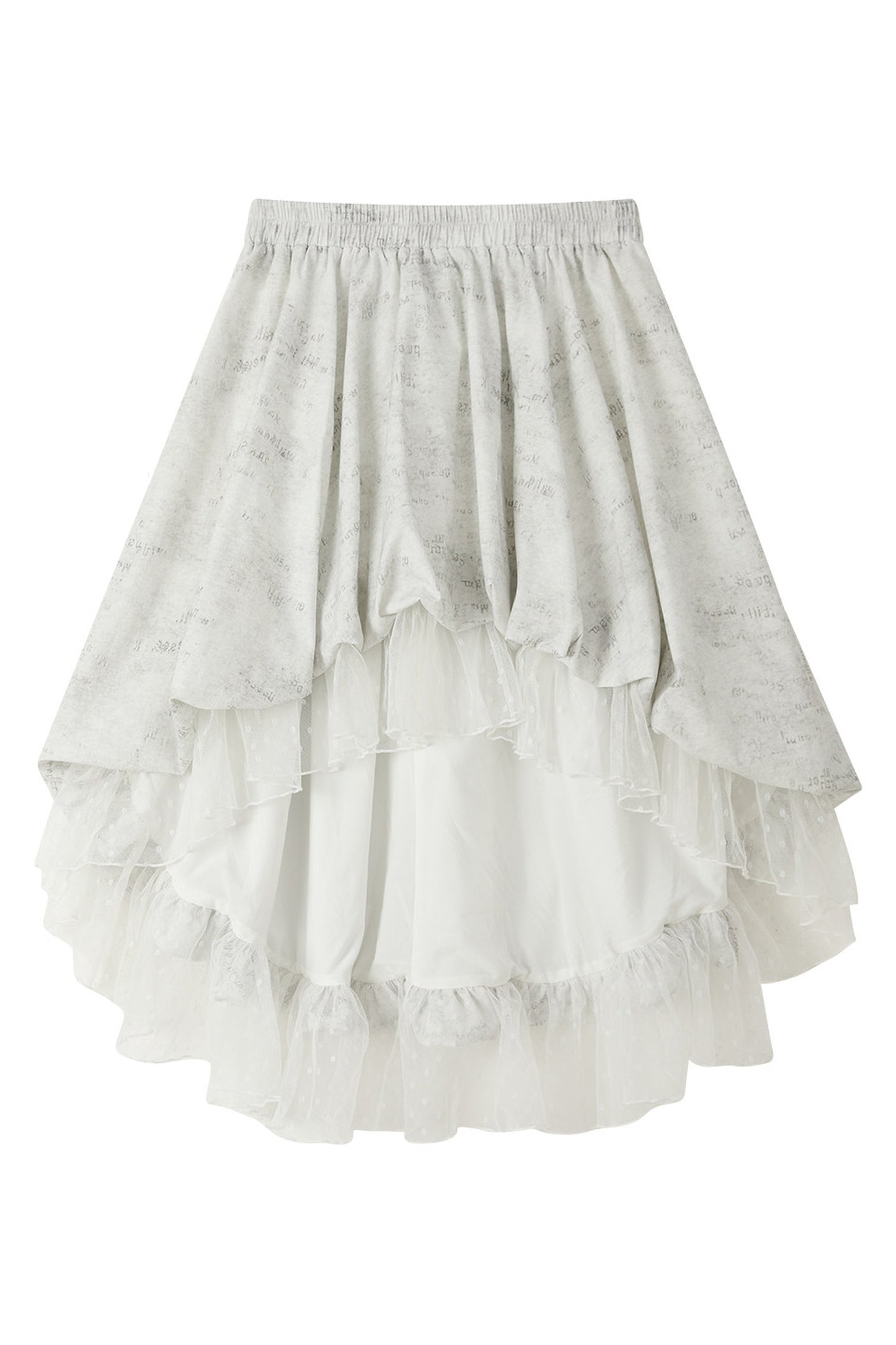 Light Lace Asymmetrical Skirt