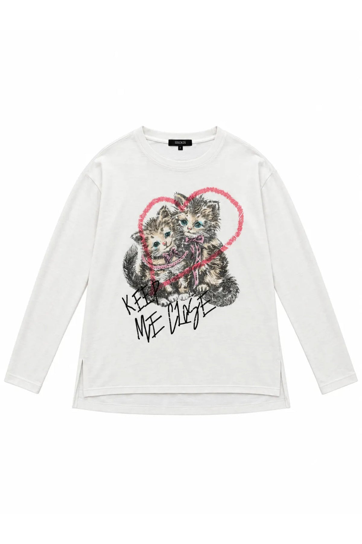 Keep Me Close Cat Side Slit Top