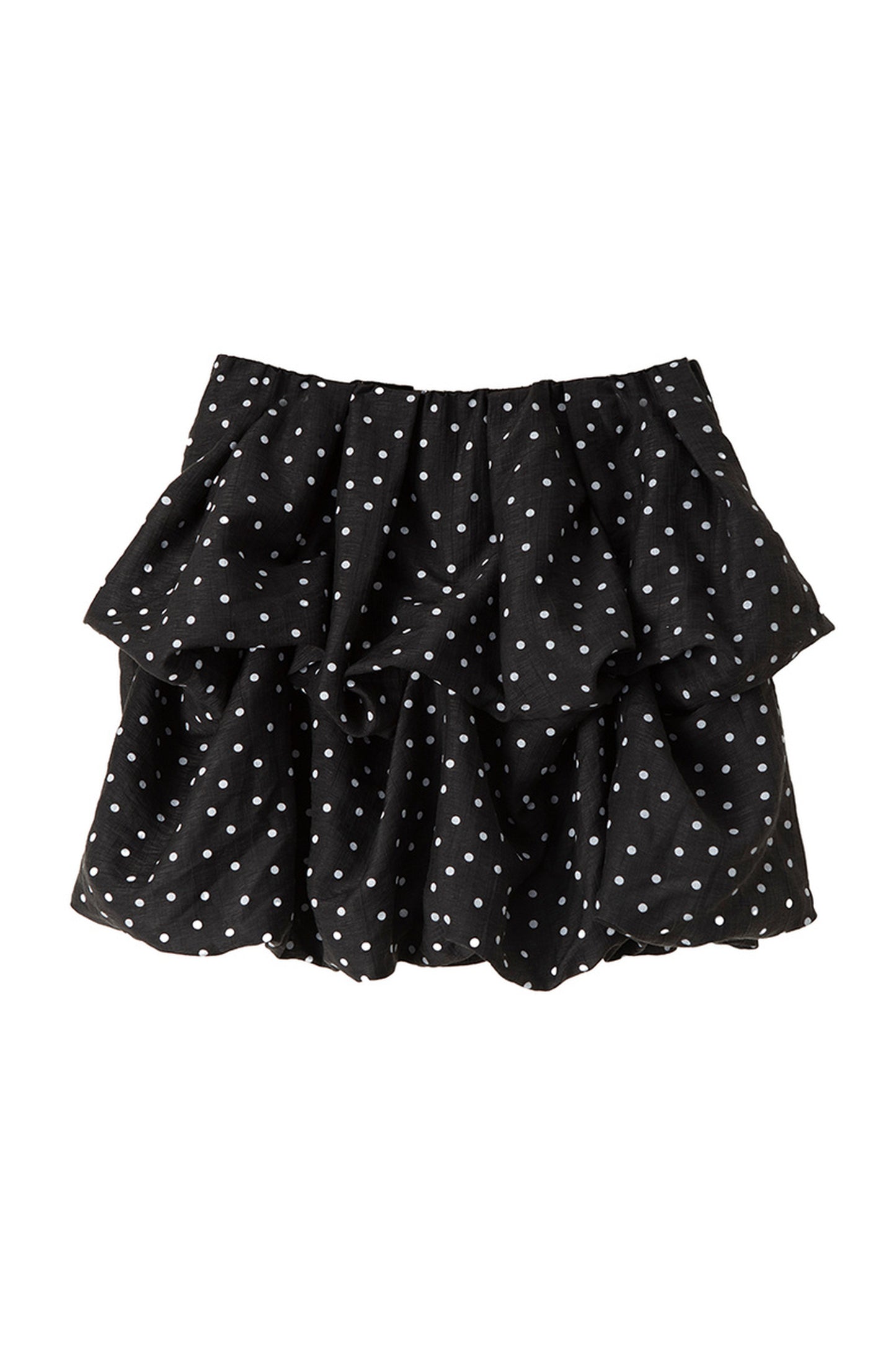Retro Polka Dot Ruffle Cake Skirt