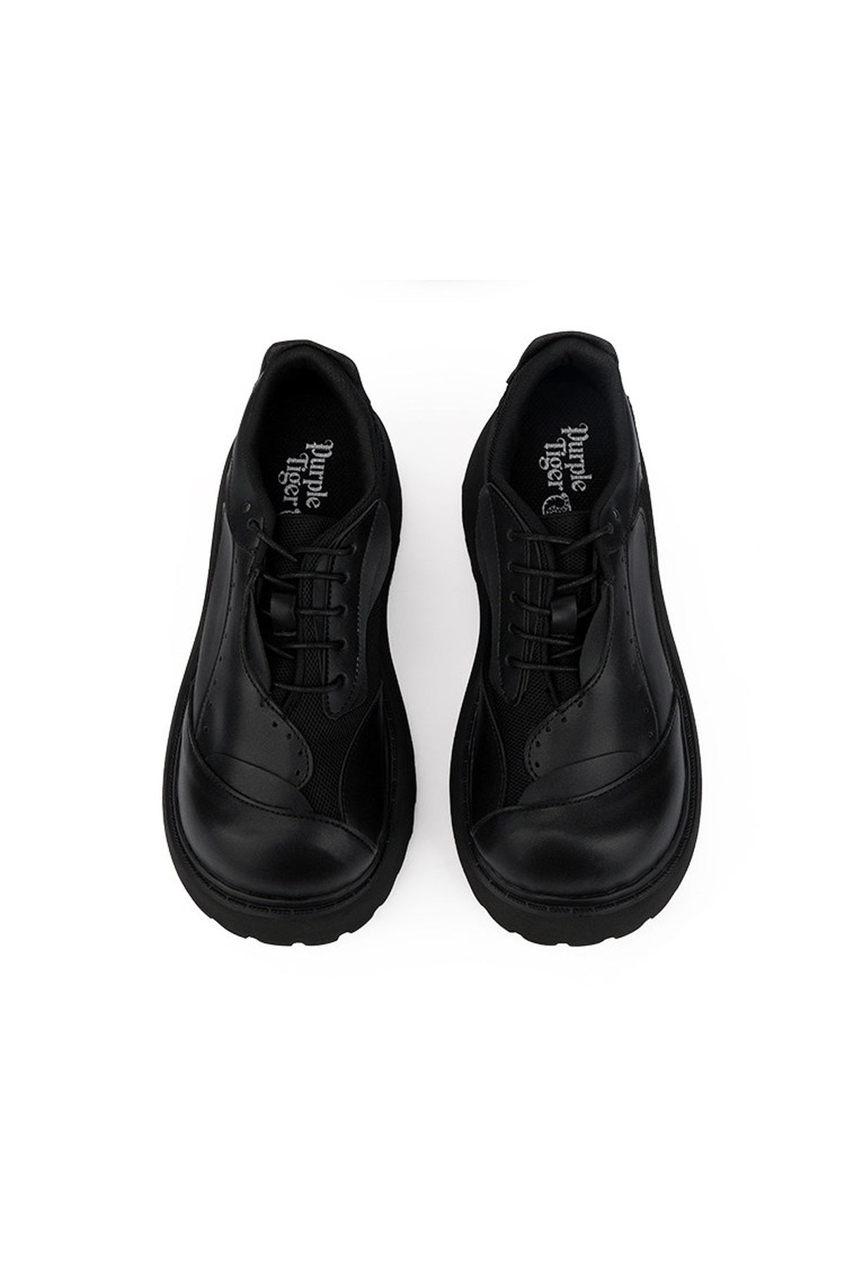Dark Punk Thick-Soled Leather Shoes