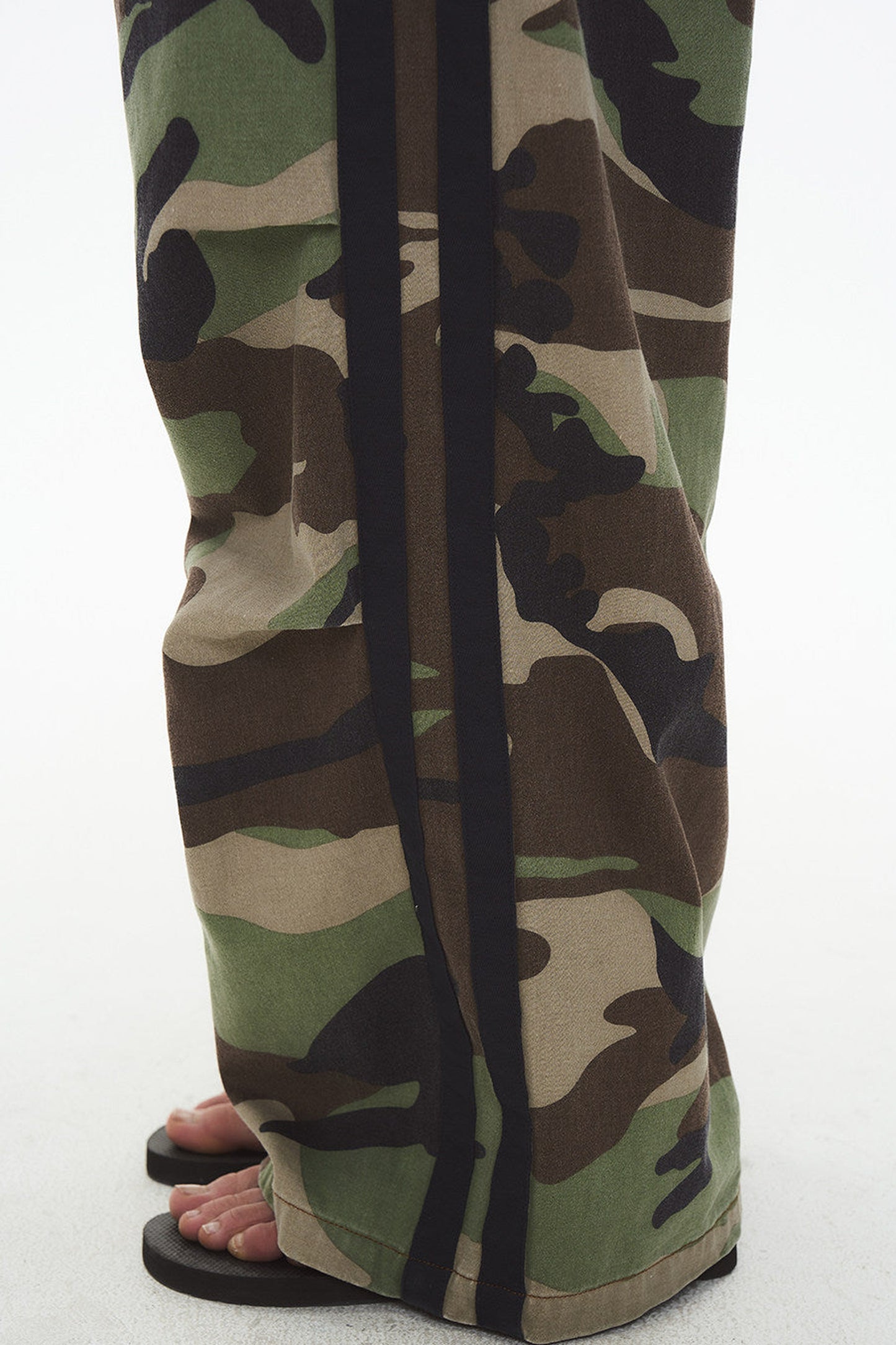 Retro Double-Waist Camouflage Pants