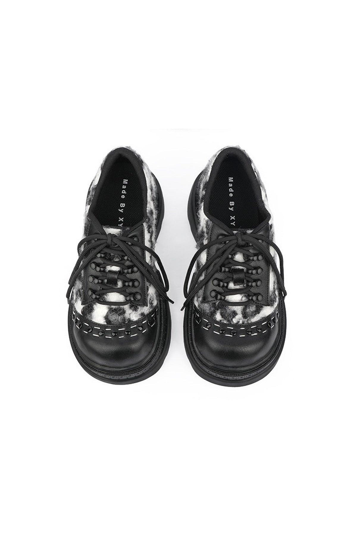 Cow Leopard Print Platform Shoes
