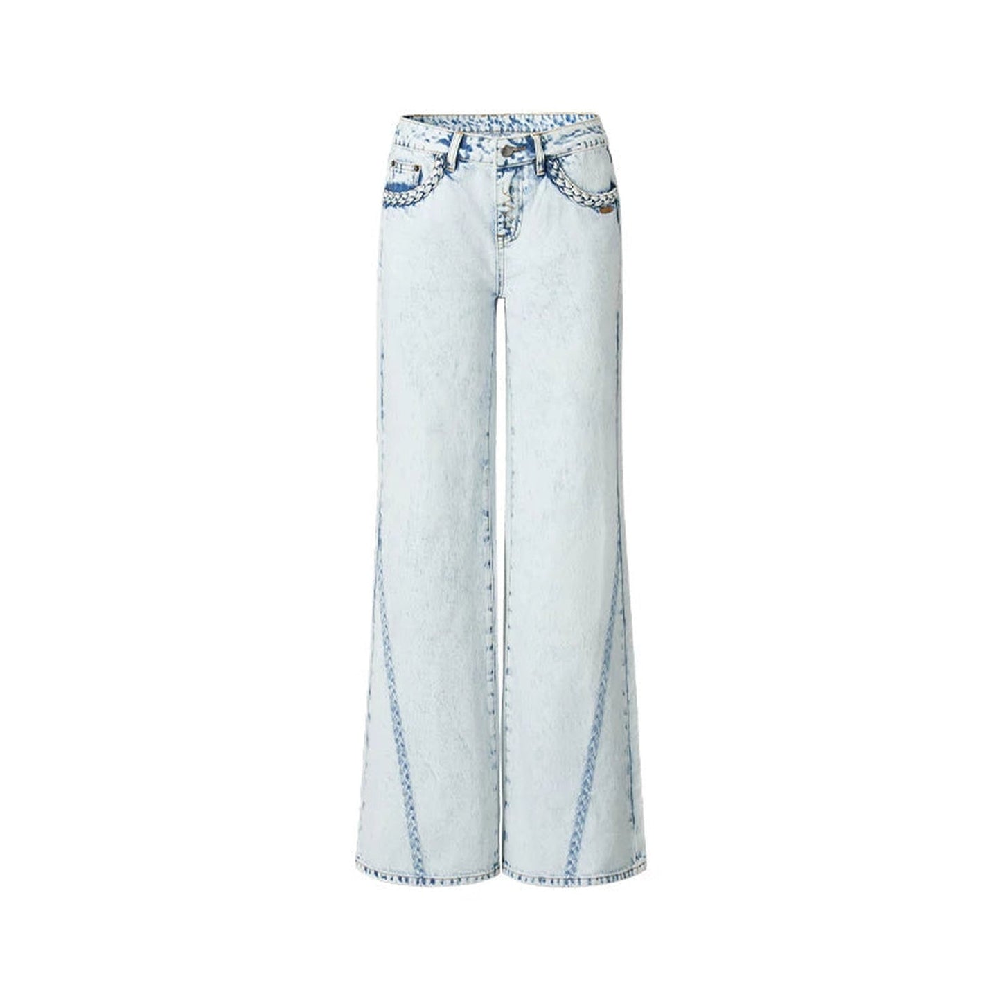 Heavy Washed Twill Jeans