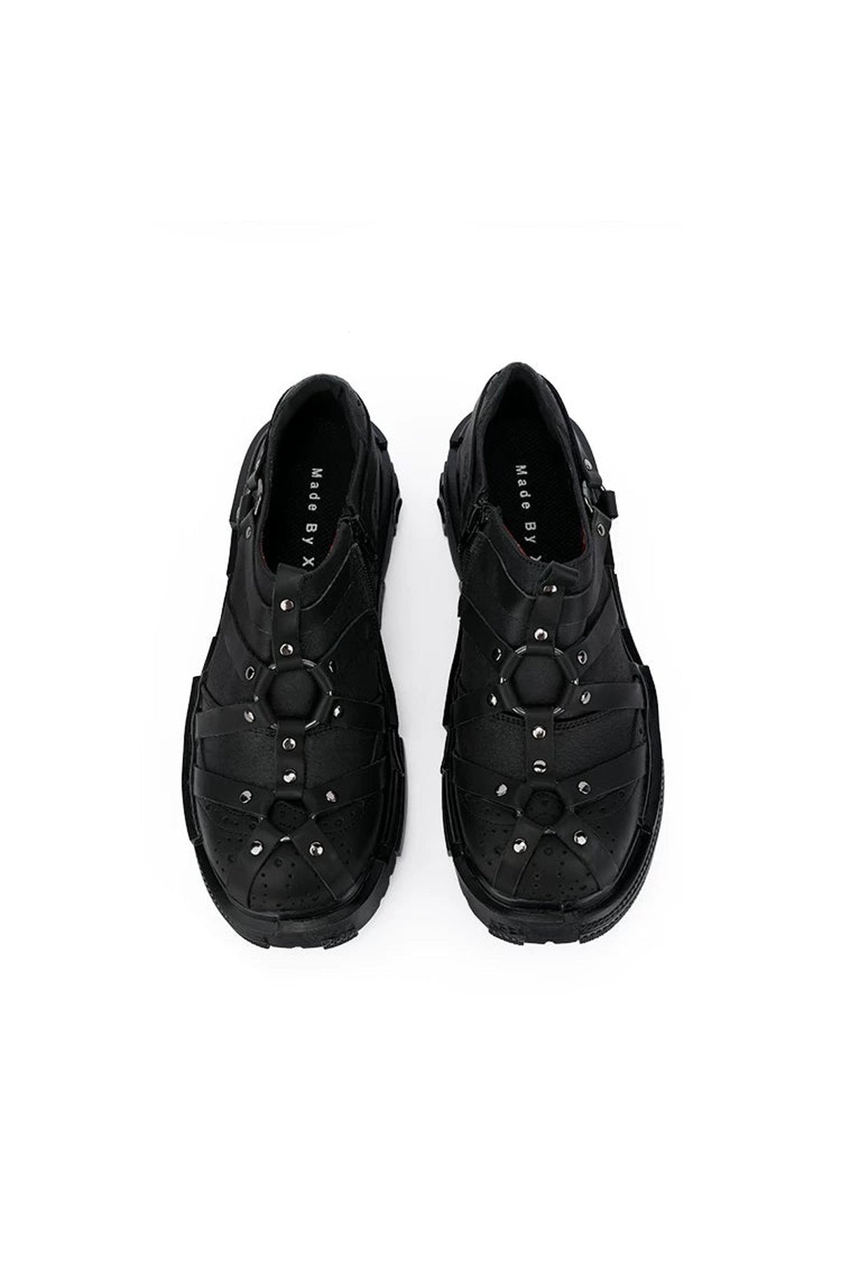 Gothic Metal Buckle Platform Shoes