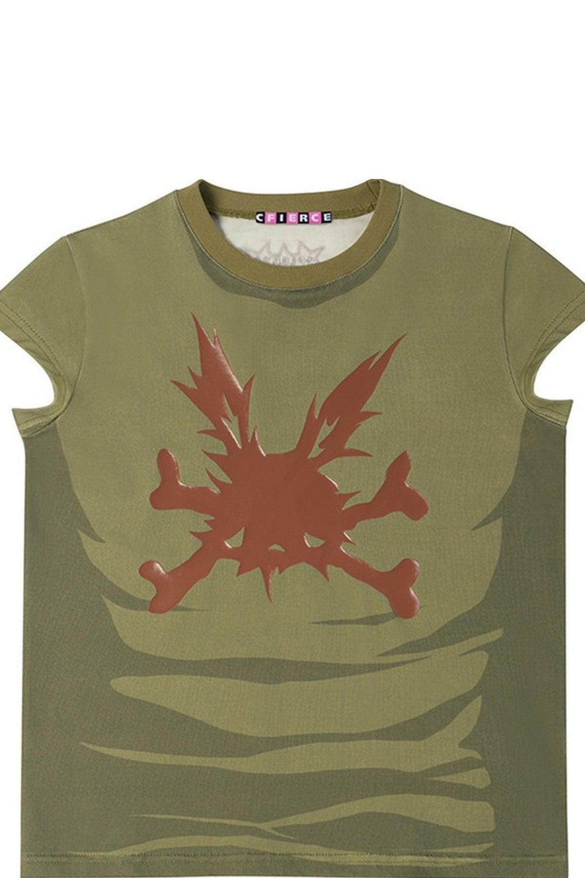 Rabbit Skull Print T-Shirt