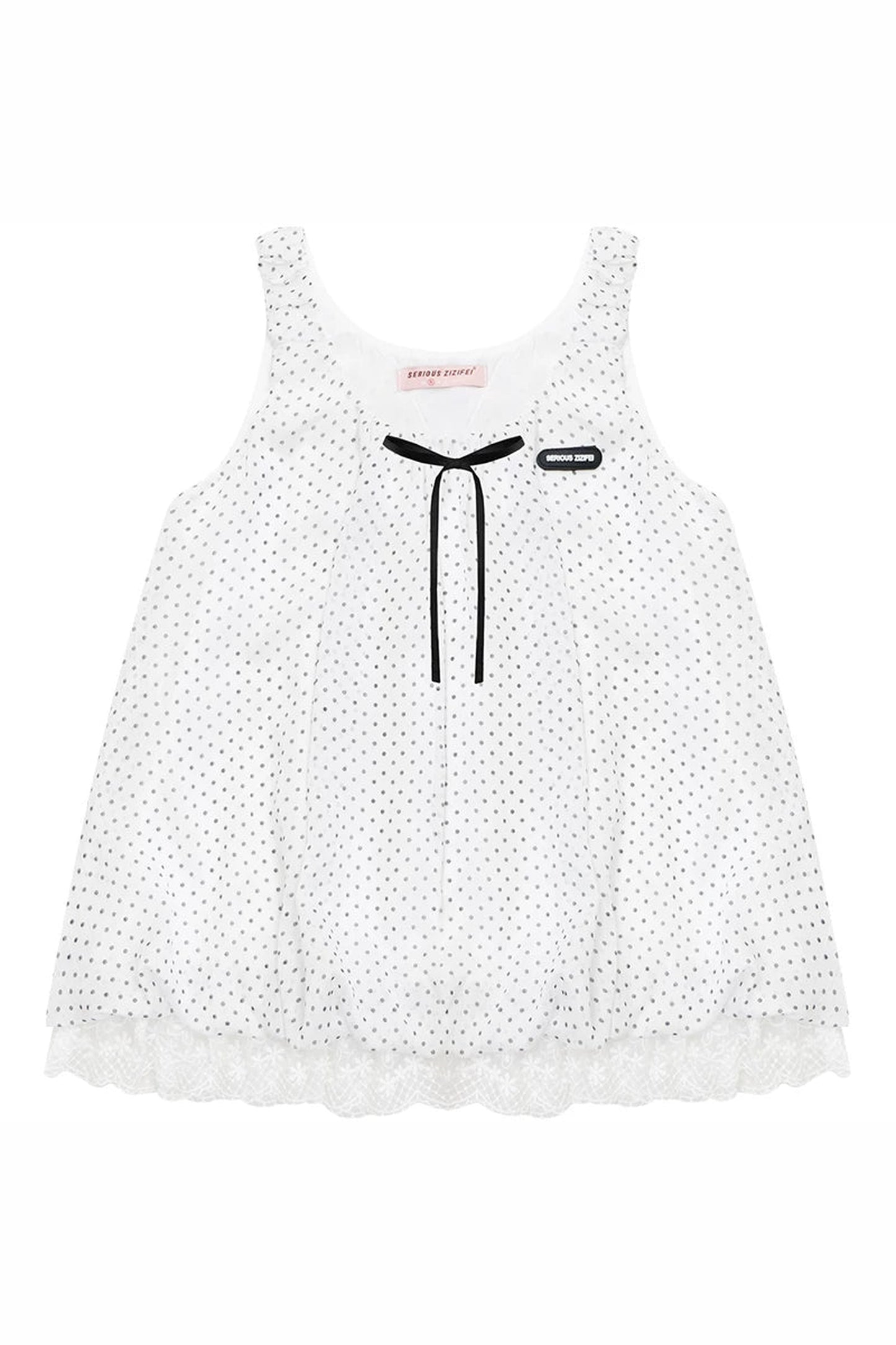 Sea Salt Polka Dot Lace Camisole