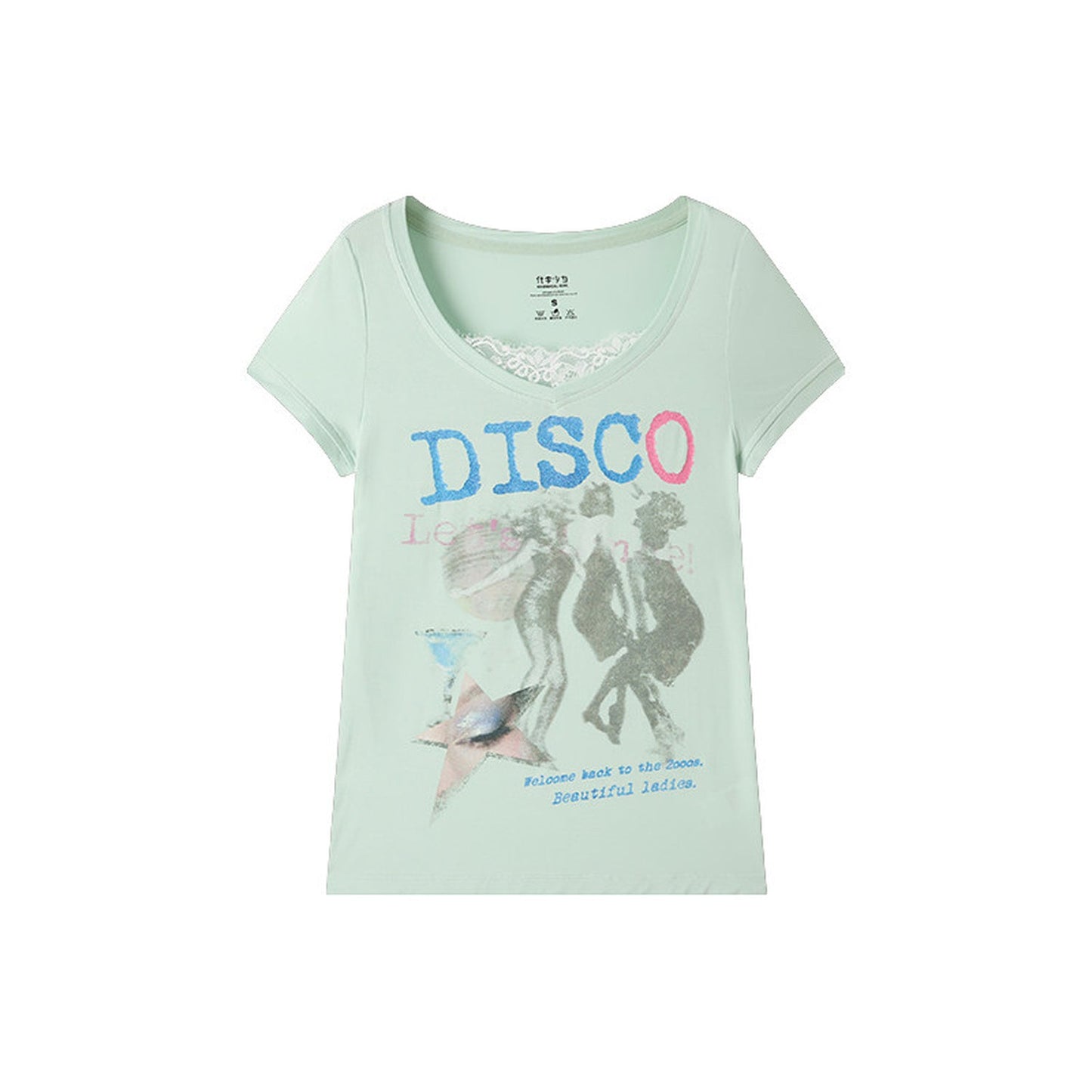 Retro Lace Trim Top