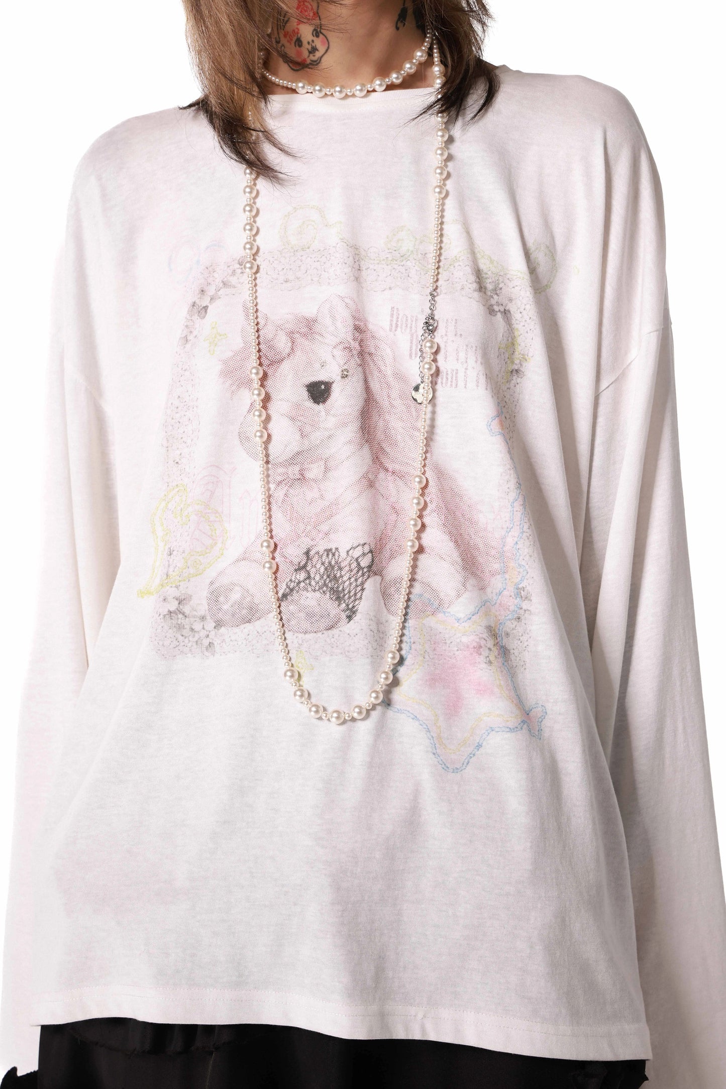 Unicorn Bow Long Sleeve T-Shirt