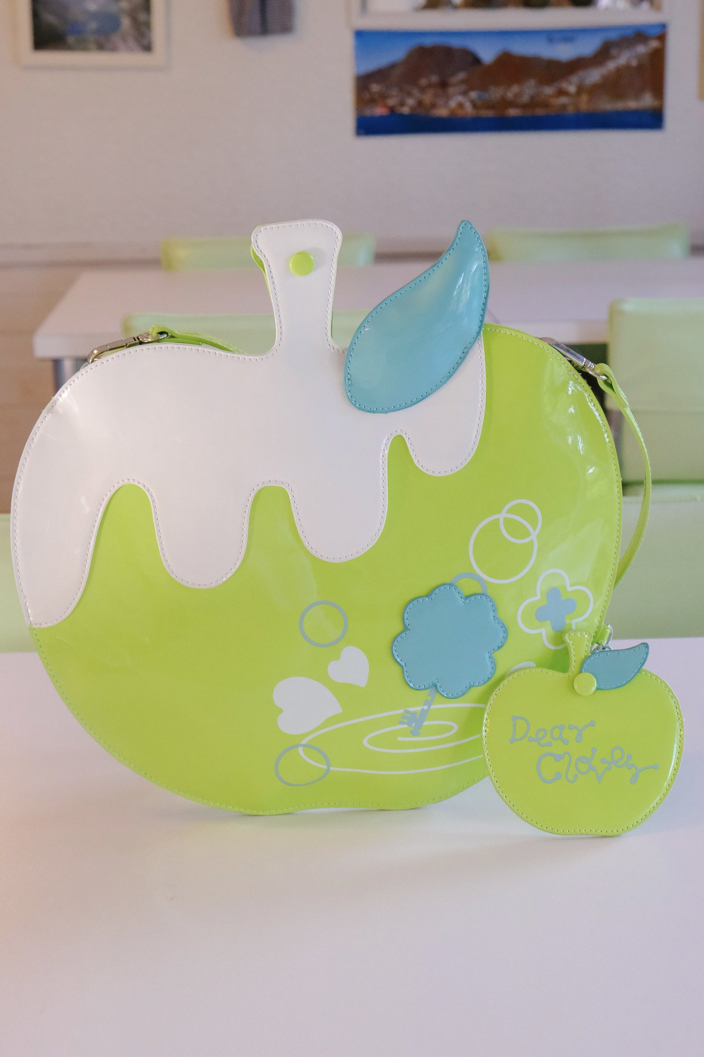 Sac bandoulière pomme verte