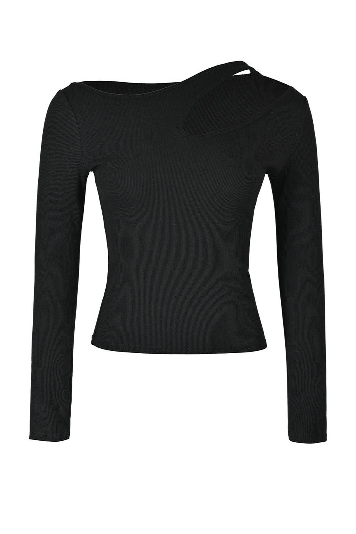 Long Sleeve Hollow Neck Base Layer T-Shirt