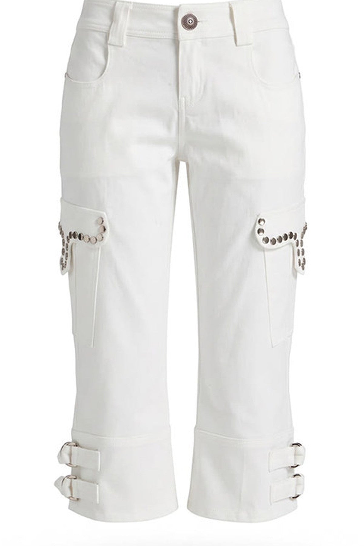 Rivet Washed Cargo Pants
