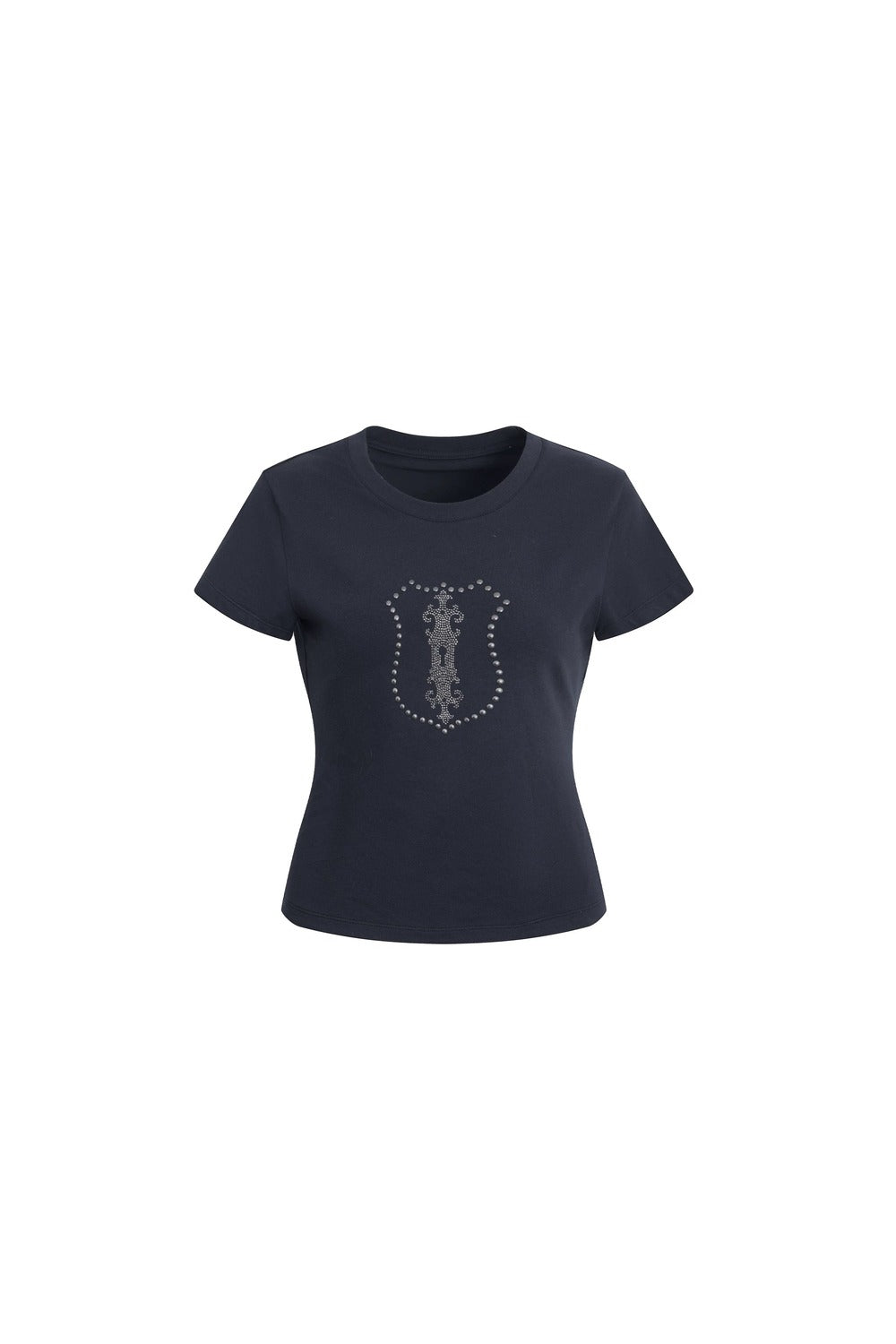 Y2K Rhinestone Cropped T-Shirt