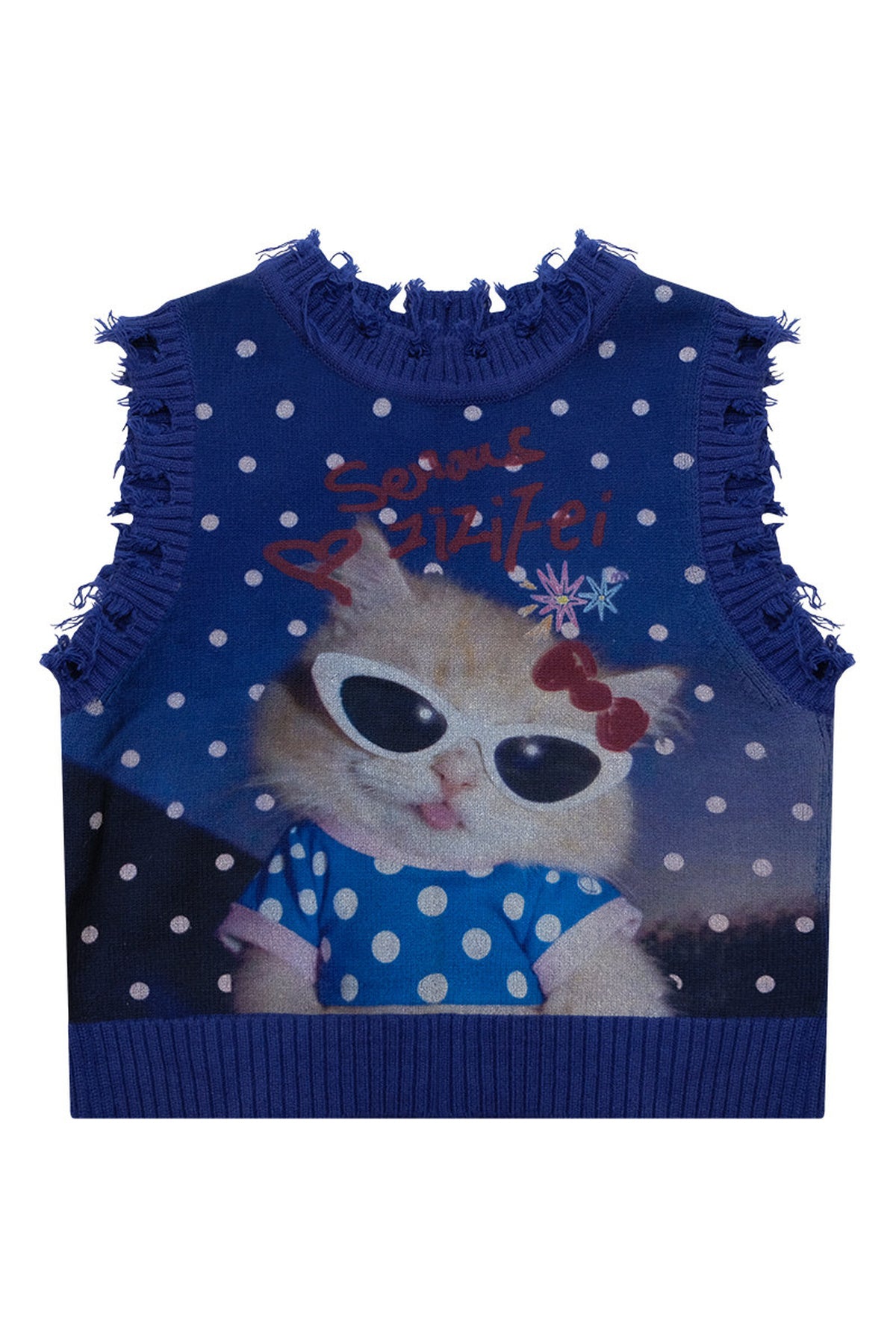 Starry Sky Cat Print Vest