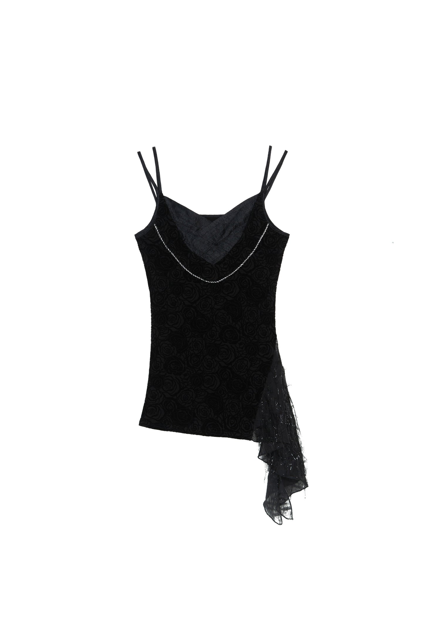Retro-Gothic-Camisole mit Spaghettiträgern