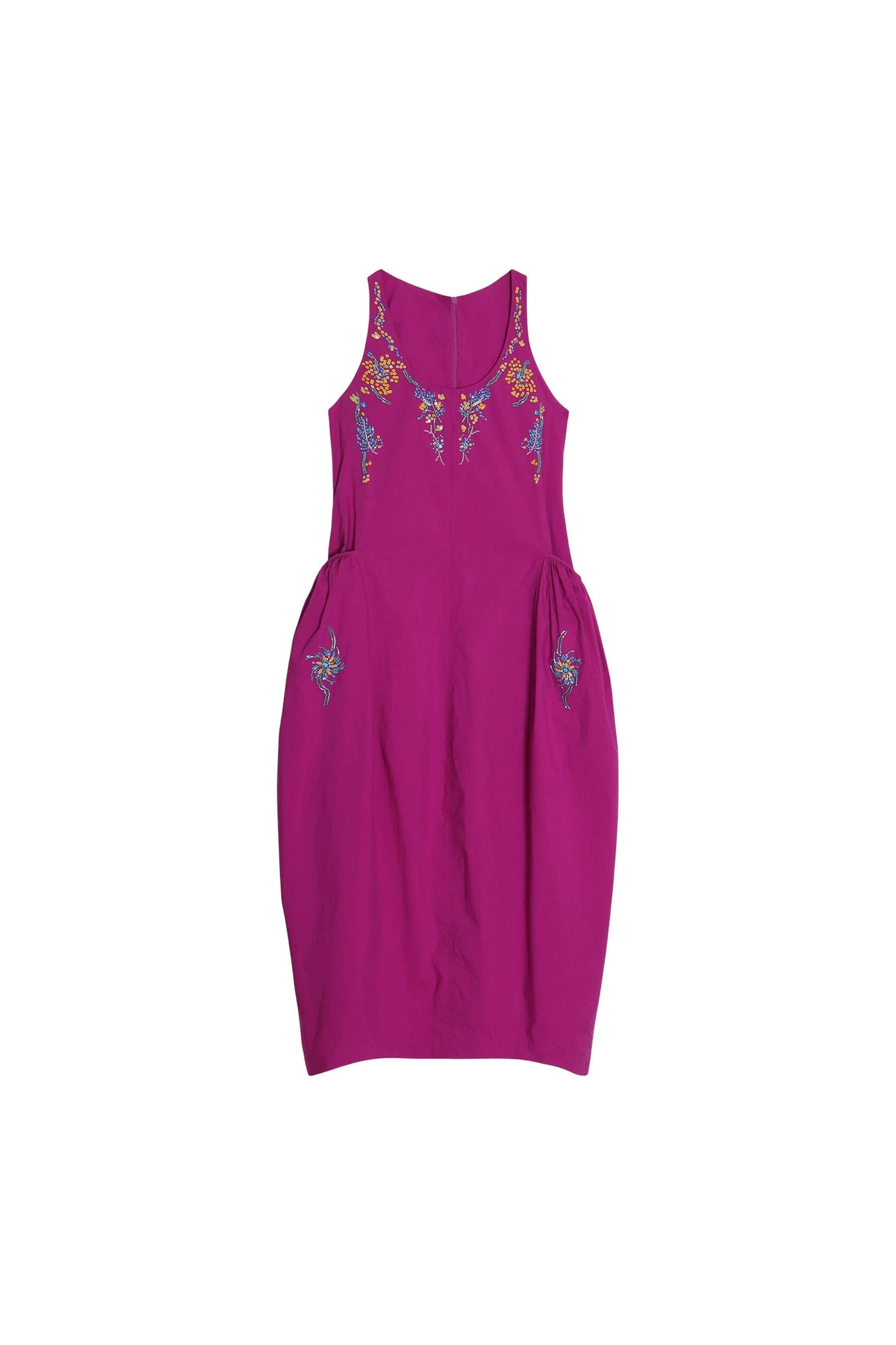 Heavy Beaded Cotton Dress