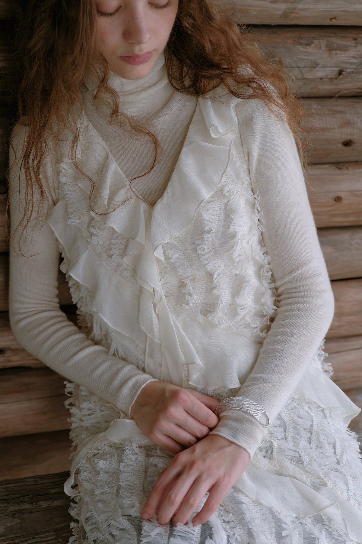 Asymmetrical Ruffle Chiffon Dress
