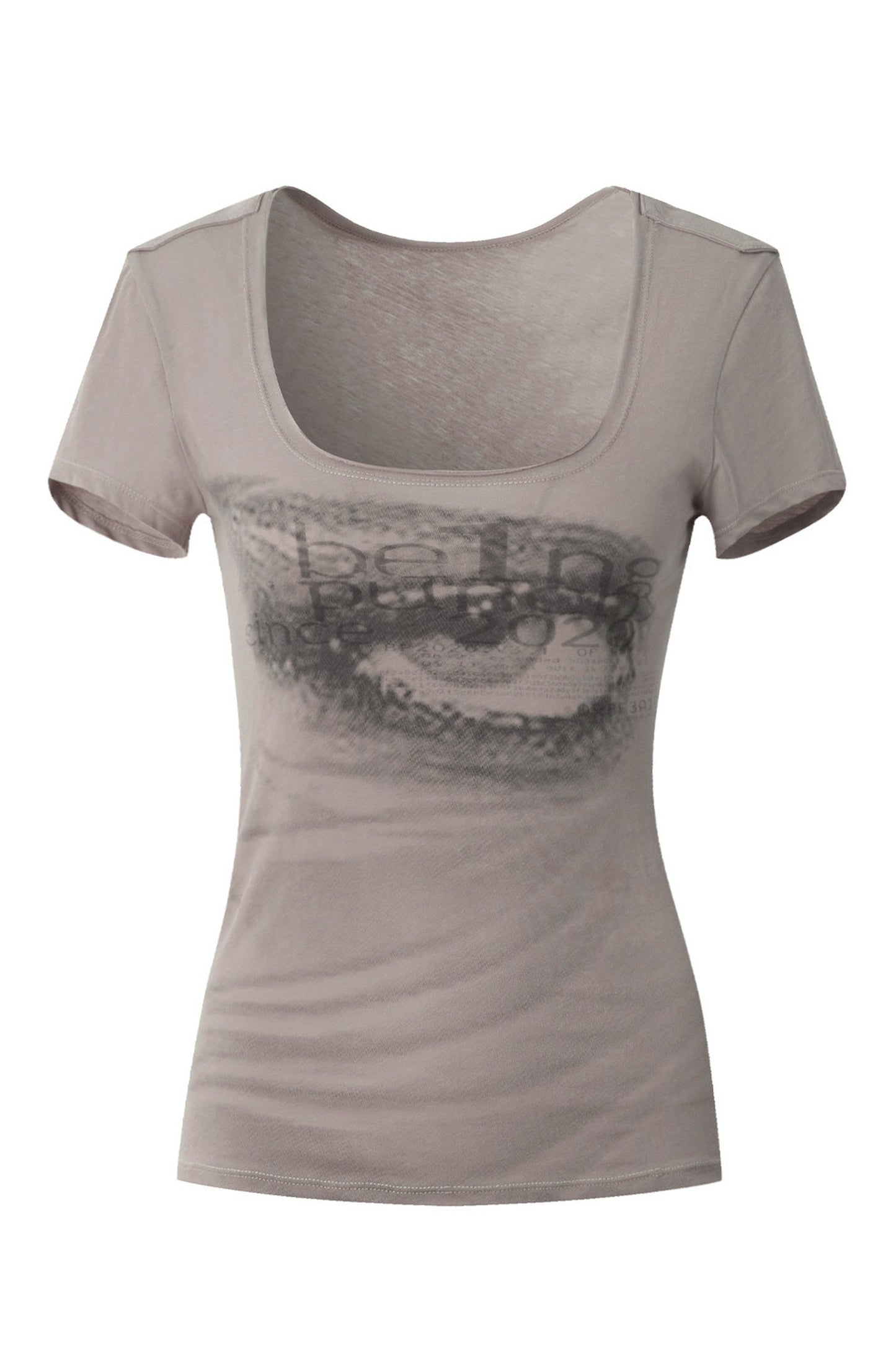 Illusion Print Slimming Top