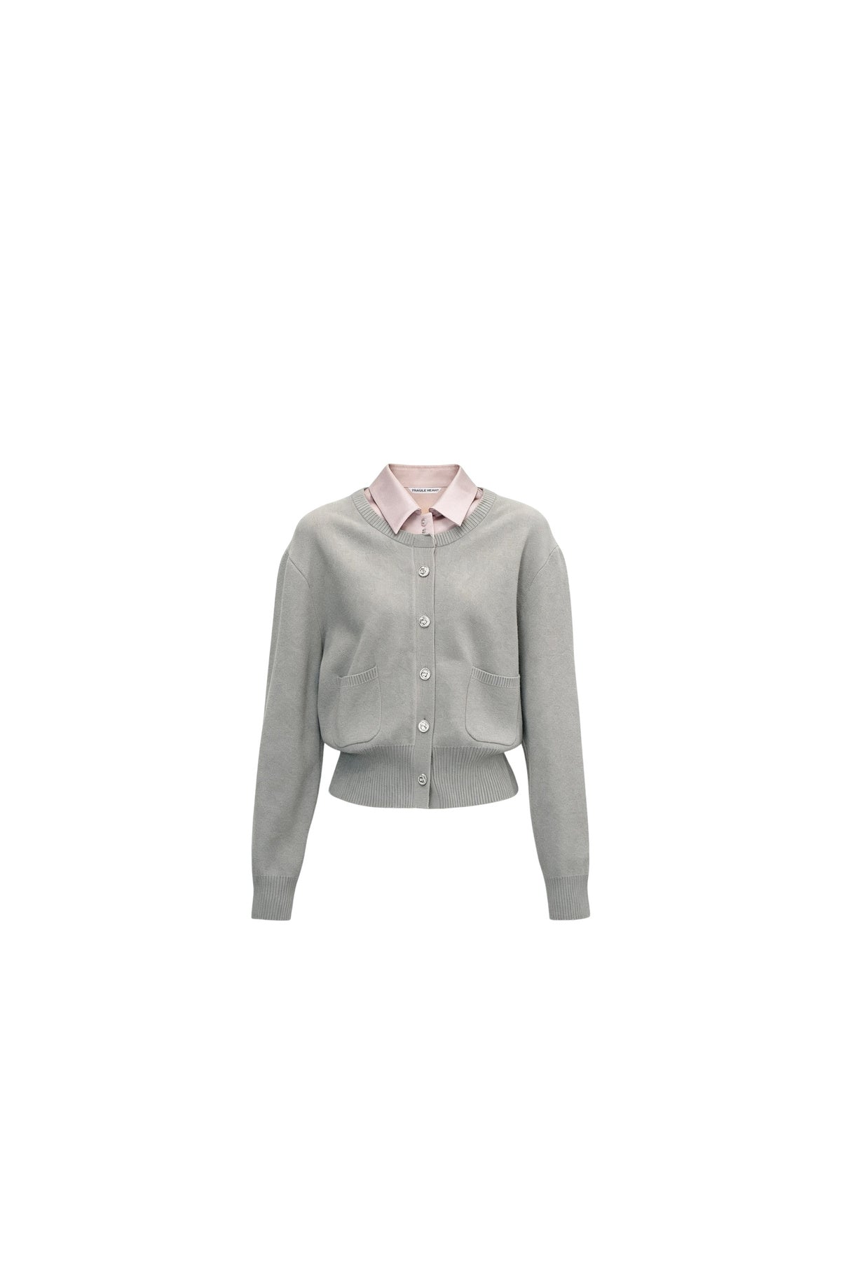 Color-Block Satin Knit Jacket Set-Up