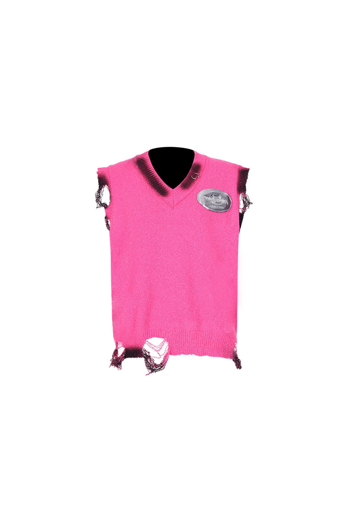Y3K Ripped Sleeveless Knit Vest