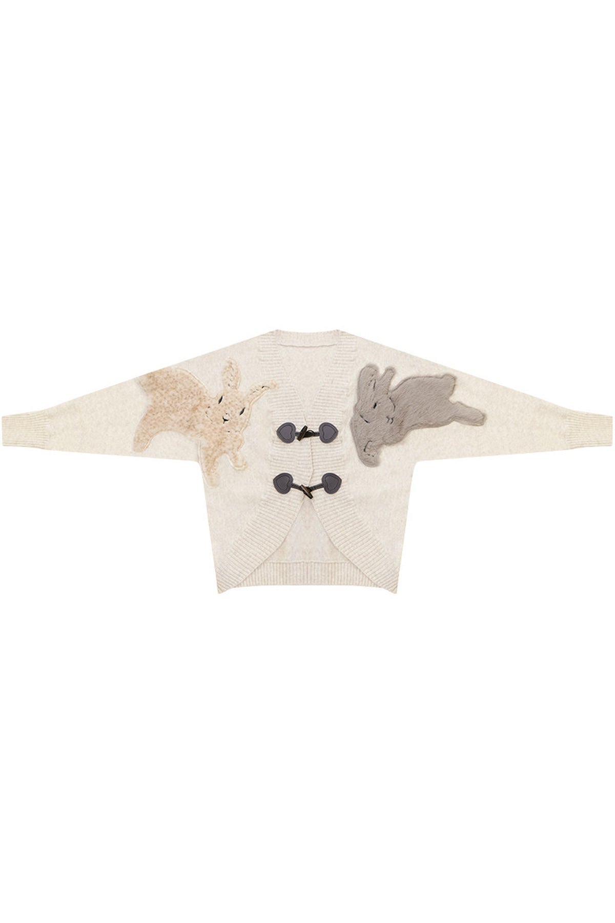 Rabbit Patch Knit Duffle Cardigan