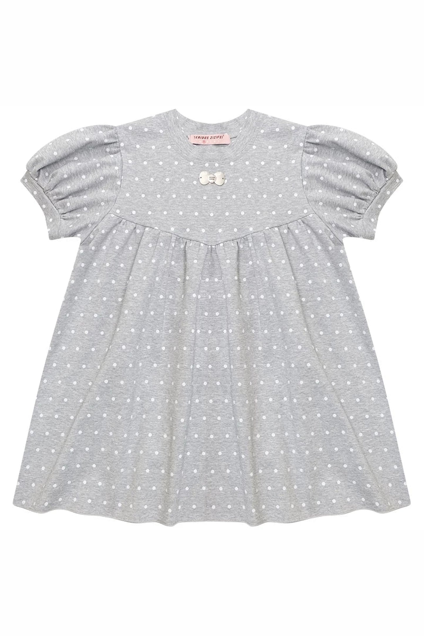 Dream Gray Polka Dot Blouse