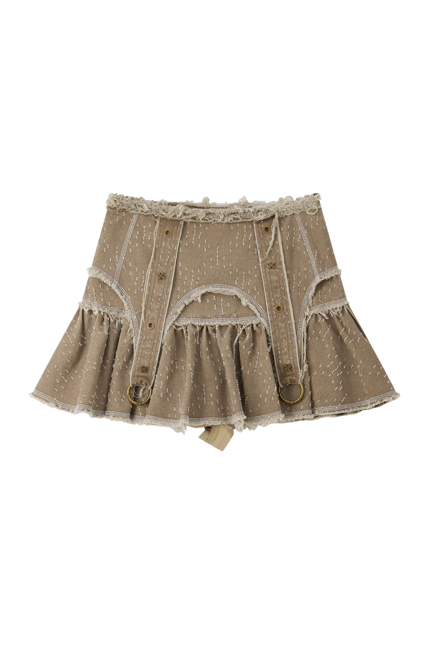 Vintage Pleated High-Waisted Short Skirt